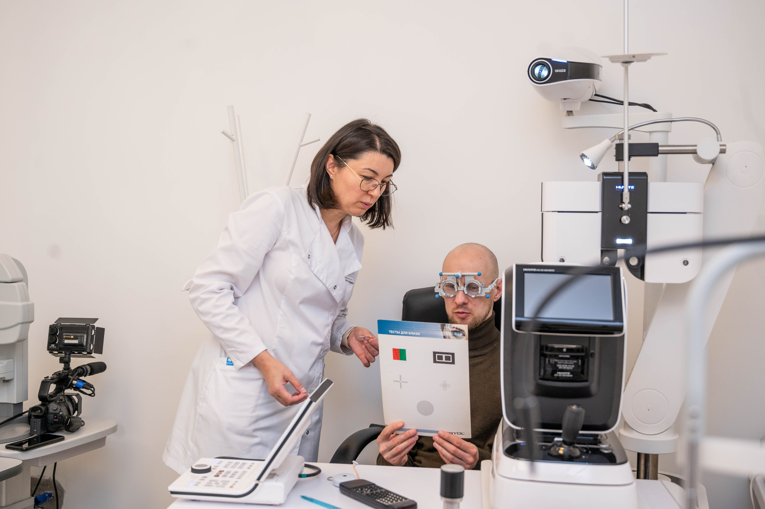 Съёмка открытия оптики