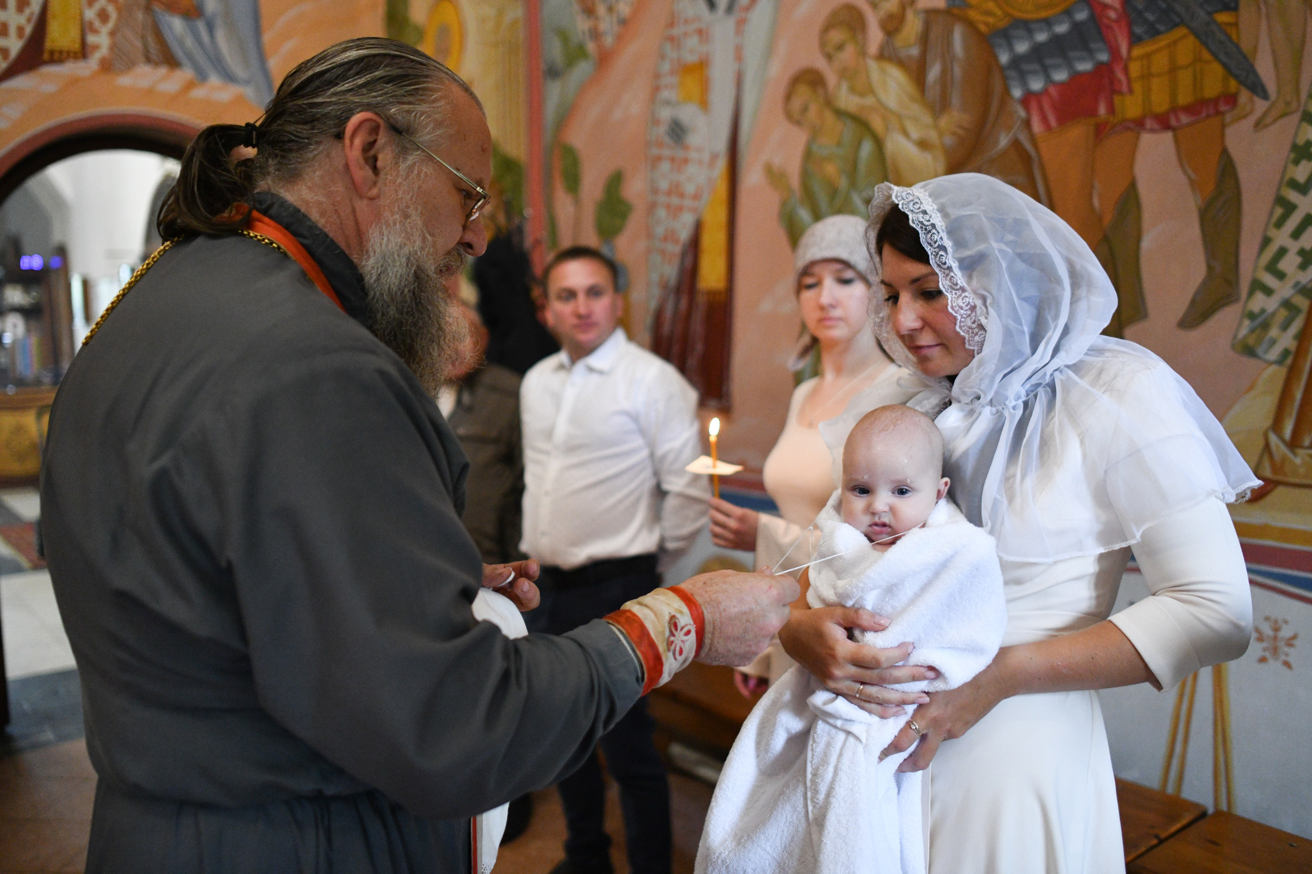 Крещение в Покровской церкви. Свадебный и портретный фотограф в Москве Галина Борисова