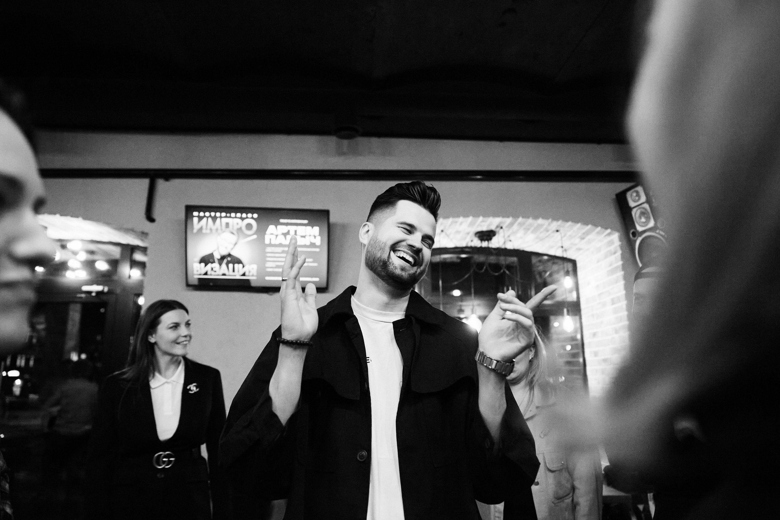 Импровизация у Палыча. Фоторепортаж без цвета. Только эмоции. КонТайм: профессиональная съемка для организаций