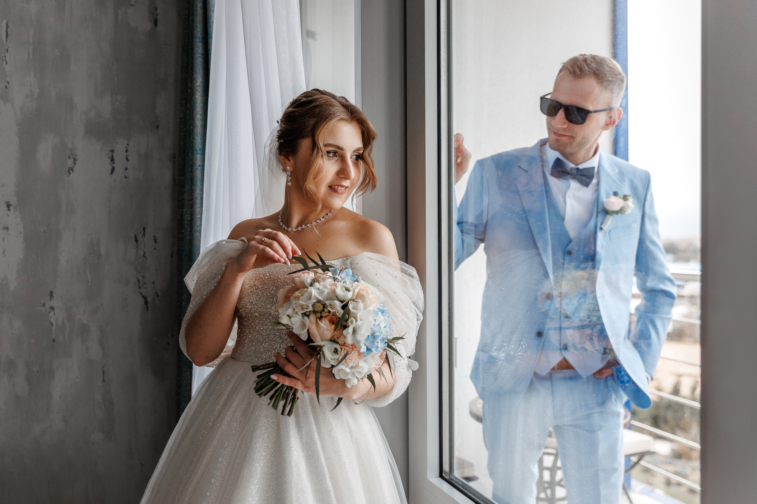 Свадьба в голубых тонах. Анонс для Алины и Дмитрия. Свадебный фотограф в Крыму и Севастополе Ольга Баскакова