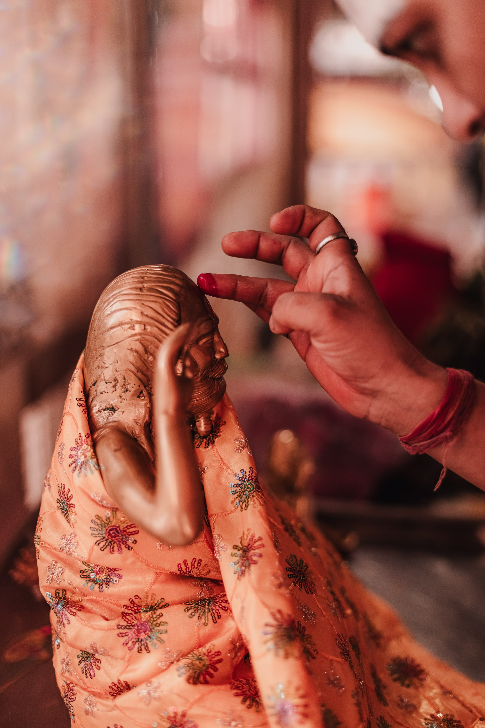 Lakshmi pooja in India. Mariam Bagdasaryan