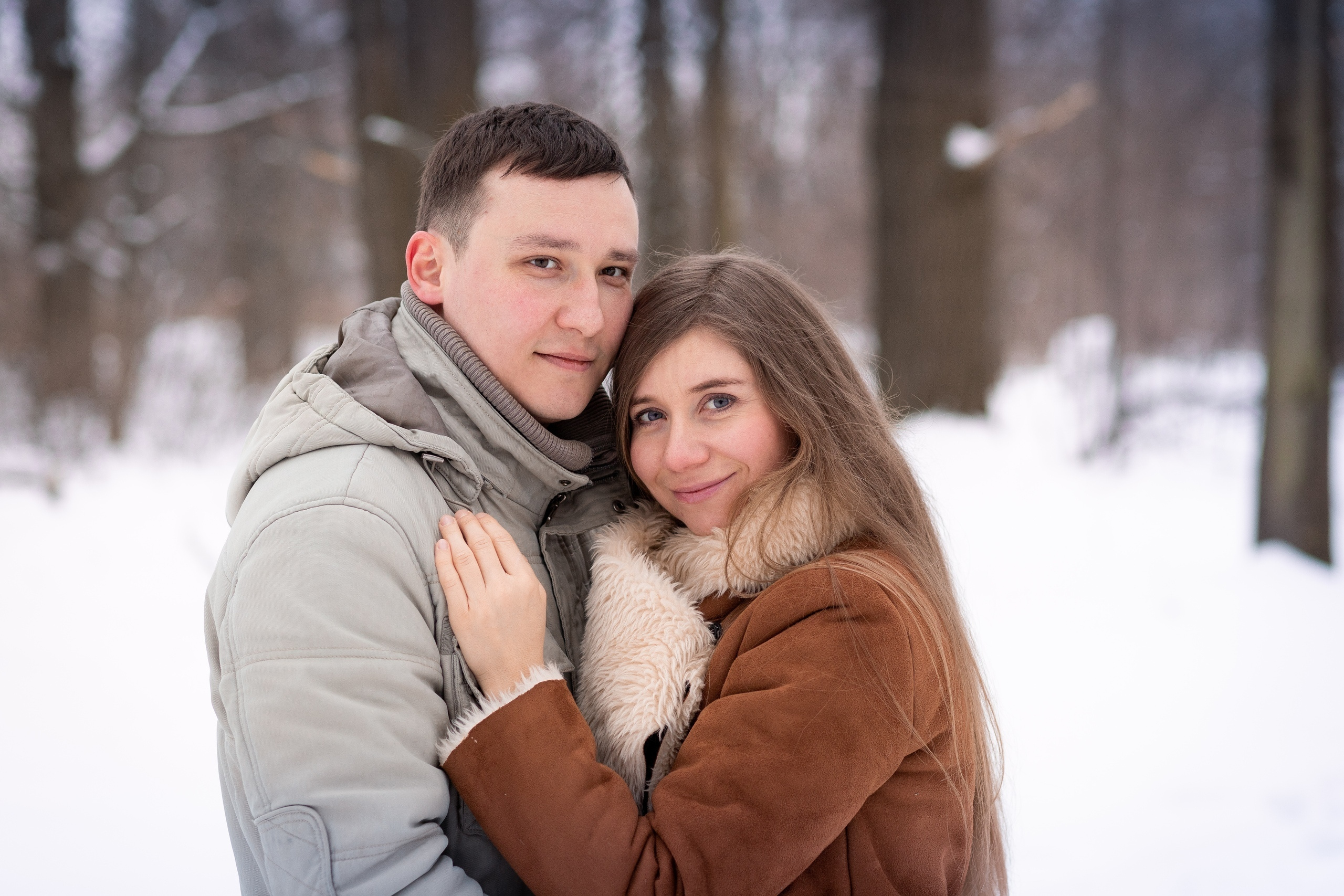 Зимняя фотосессия в лесу. Екатерина Новикова — семейный и свадебный фотограф. Москва, МО