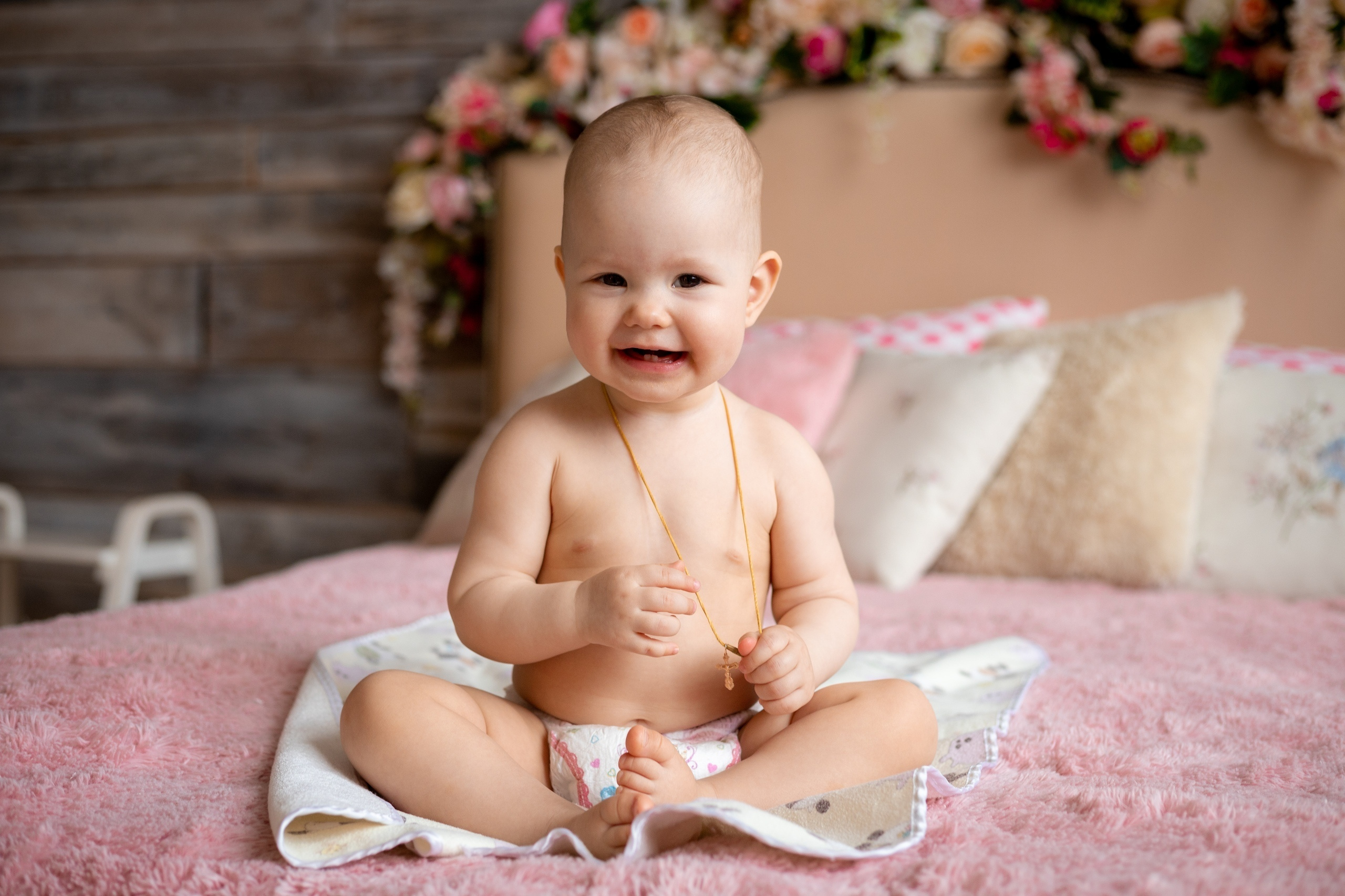 Фотосессия на годик малышки Дианы. Екатерина Новикова — семейный и свадебный фотограф. Москва, Московская