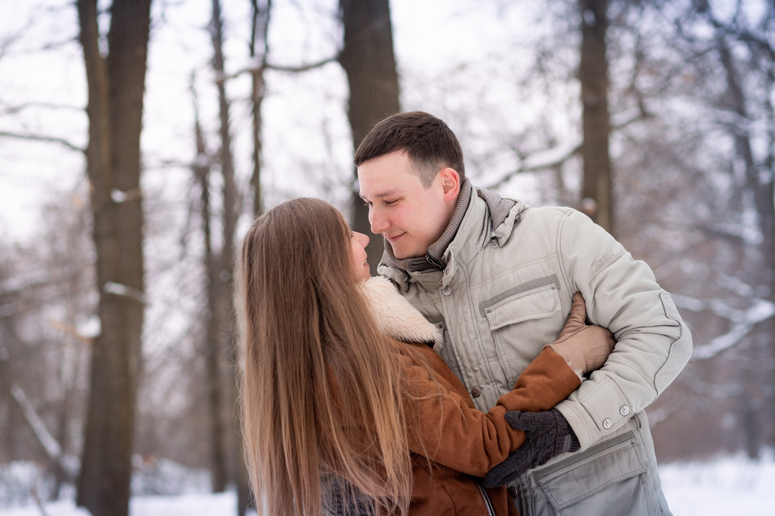 Зимняя фотосессия в лесу. Екатерина Новикова — семейный и свадебный фотограф. Москва, МО