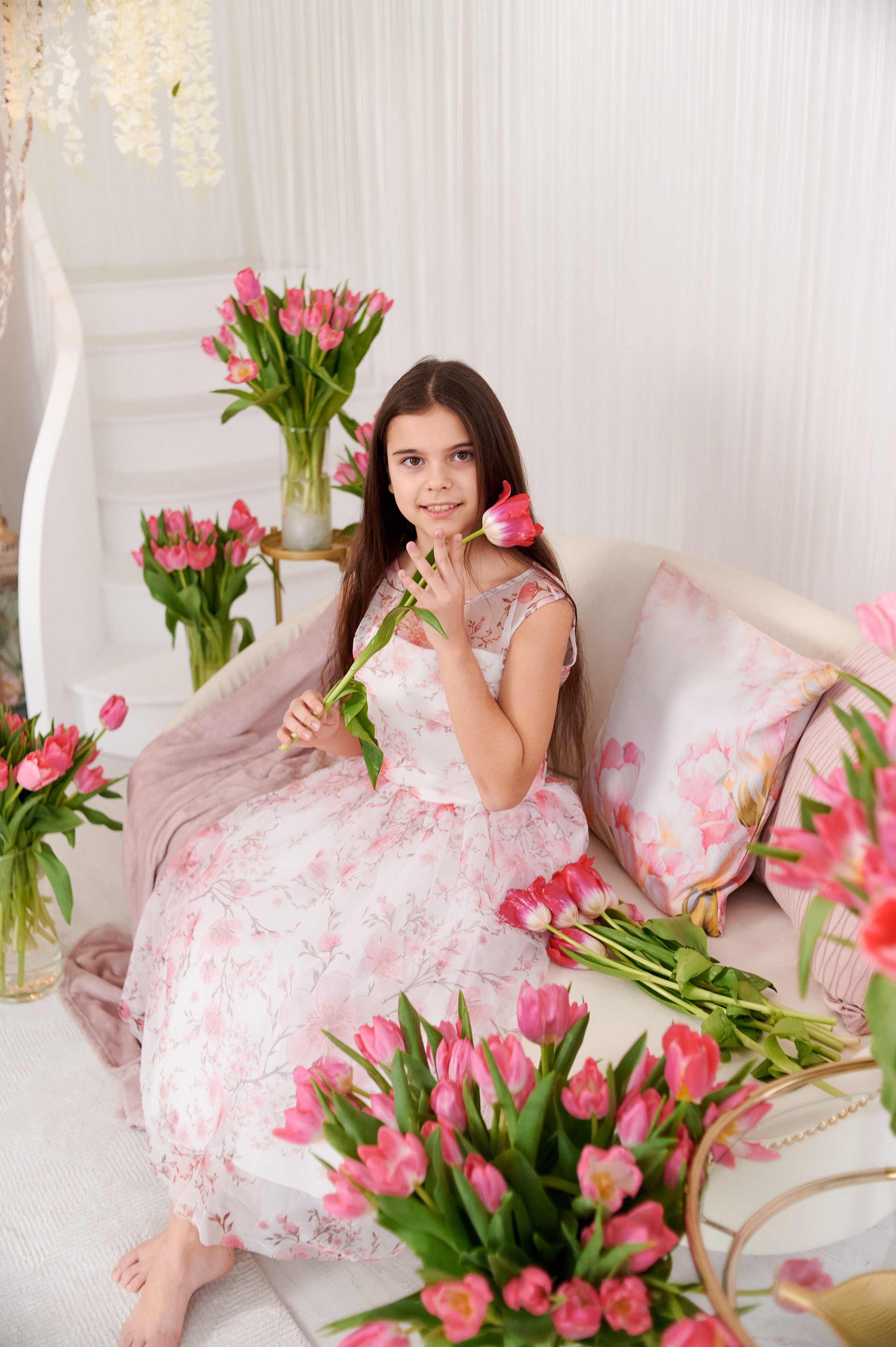 Розовые тюльпаны. Семейный и детский фотограф в г. Ногинске Ангелина Хасанова