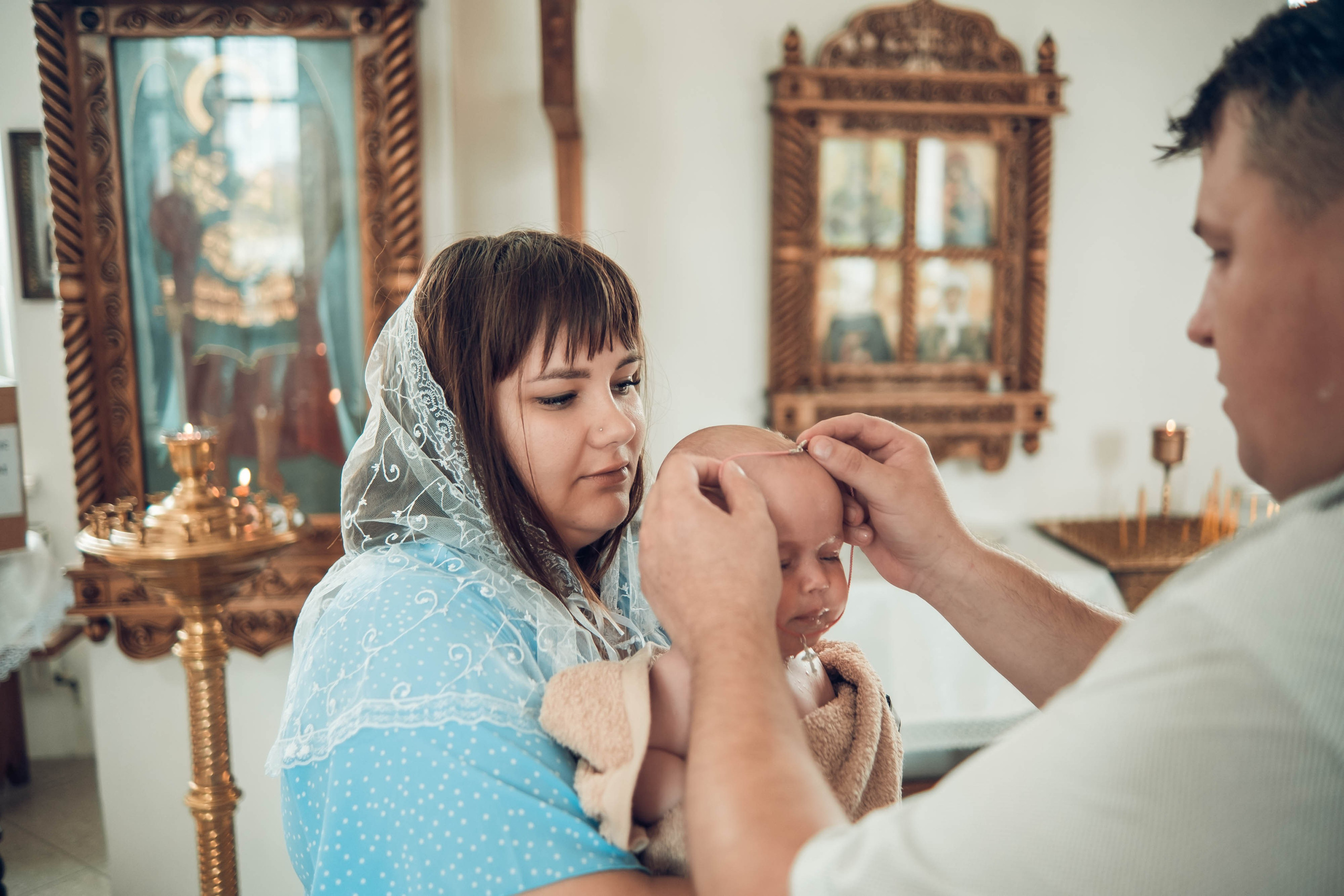 Крещение Ксении. Семейная фото и видеосъёмка. Брянск