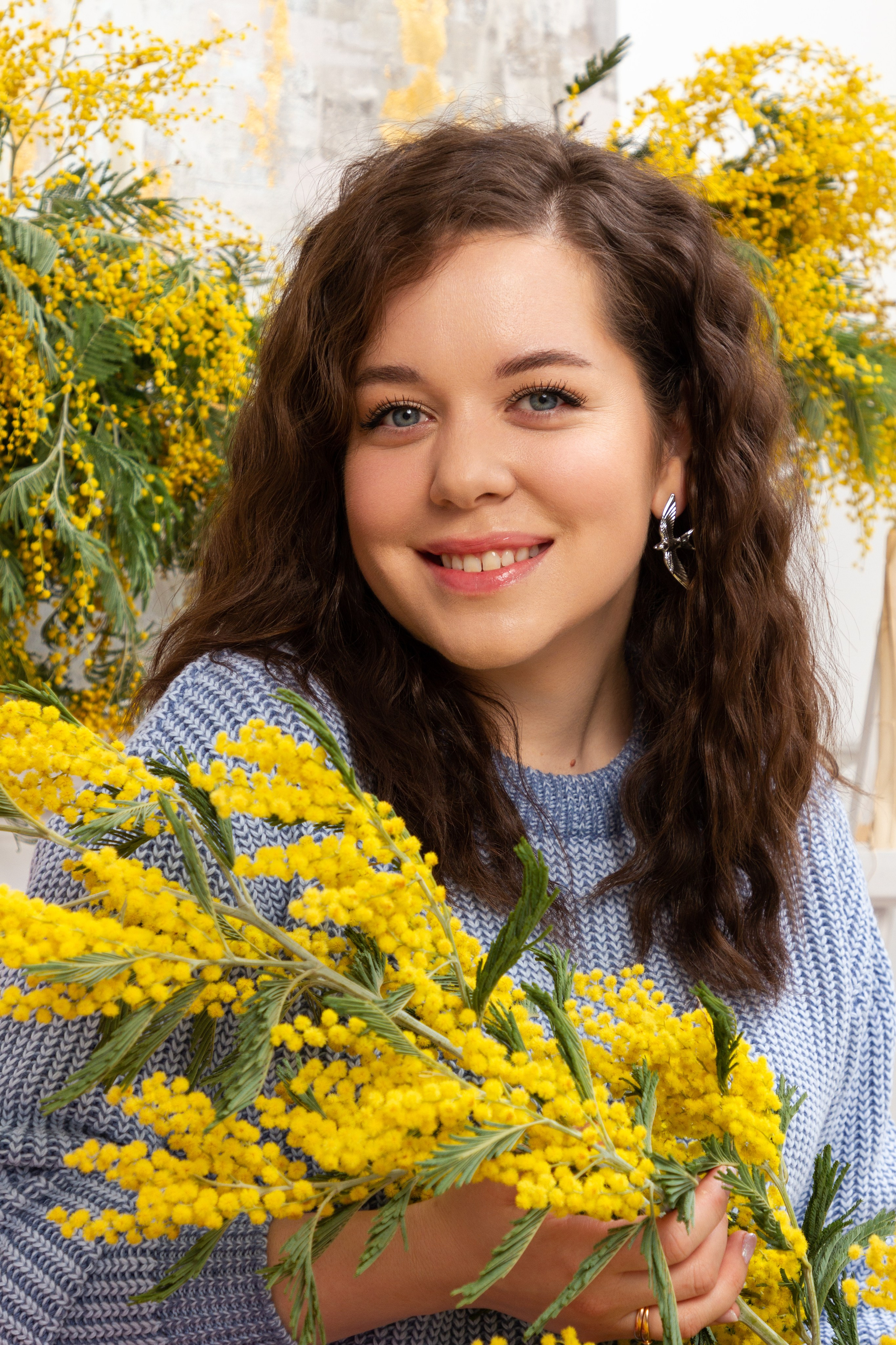 Фото день с мимозой. Портретный и семейный фотограф в Санкт-Петербурге Ульяна Жукова