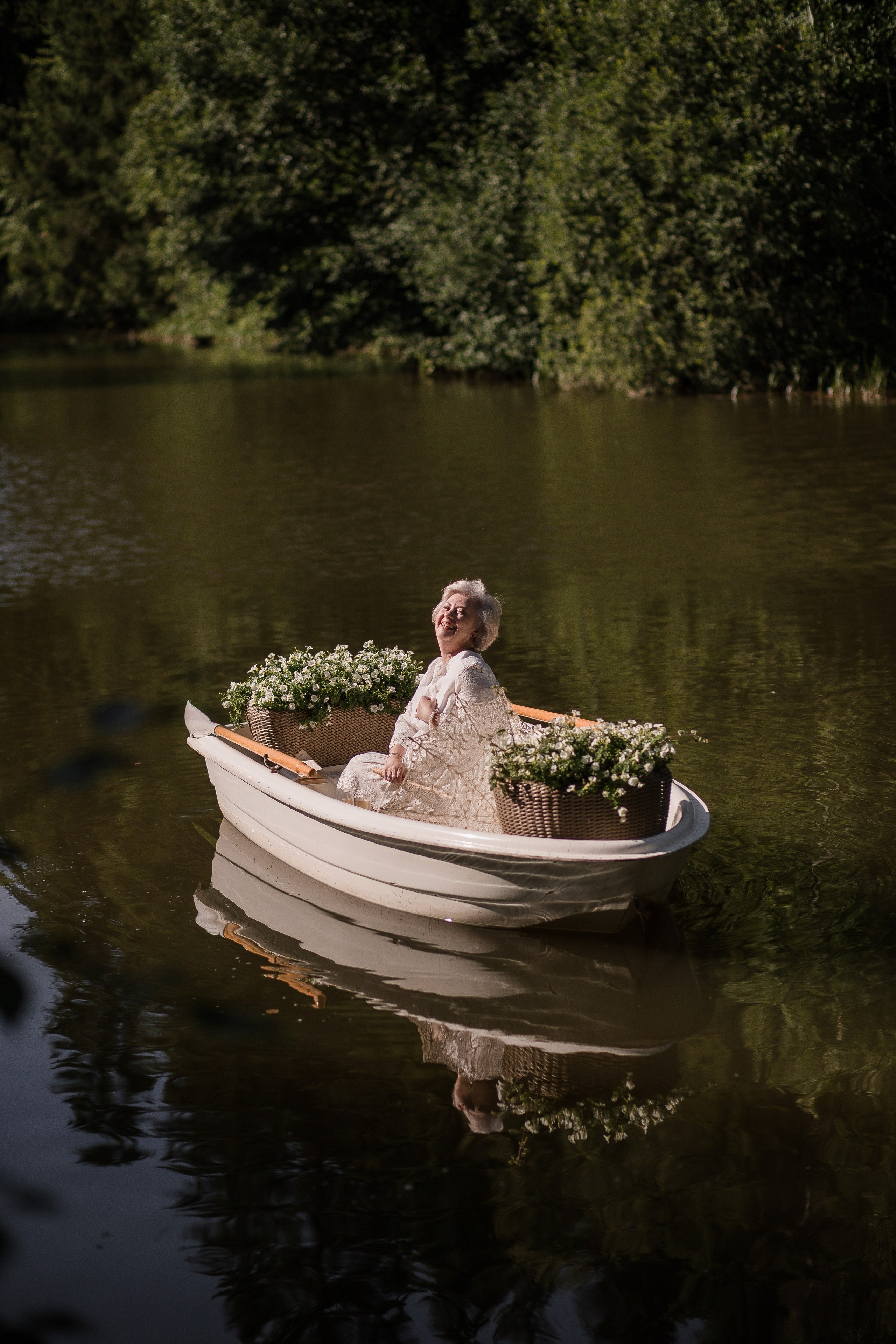 В лодке с цветами. Детский и семейный фотограф, Катерина Дементьева. Город Пермь