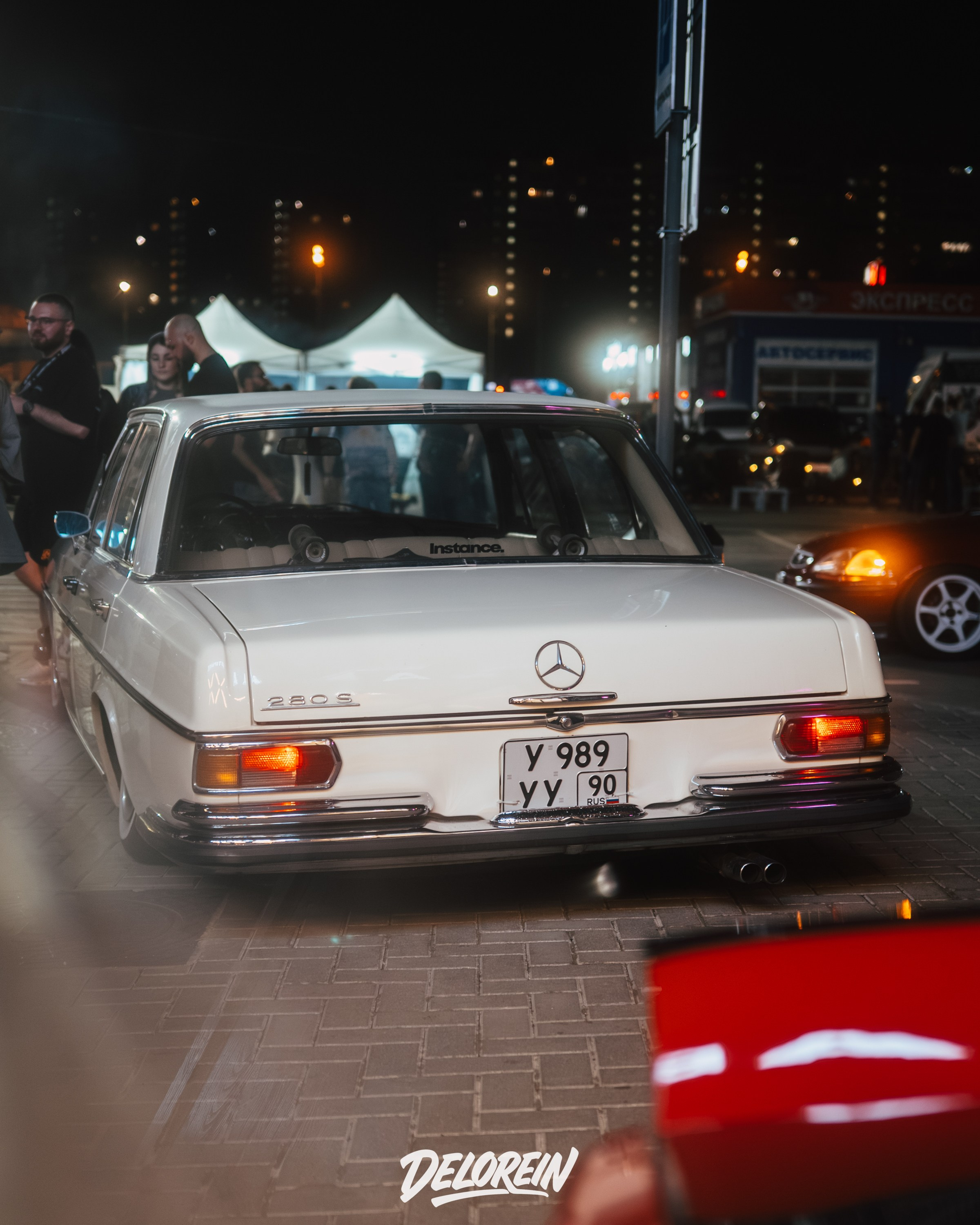 Mercedes-Benz W108 white @niko_laev. DeLorein