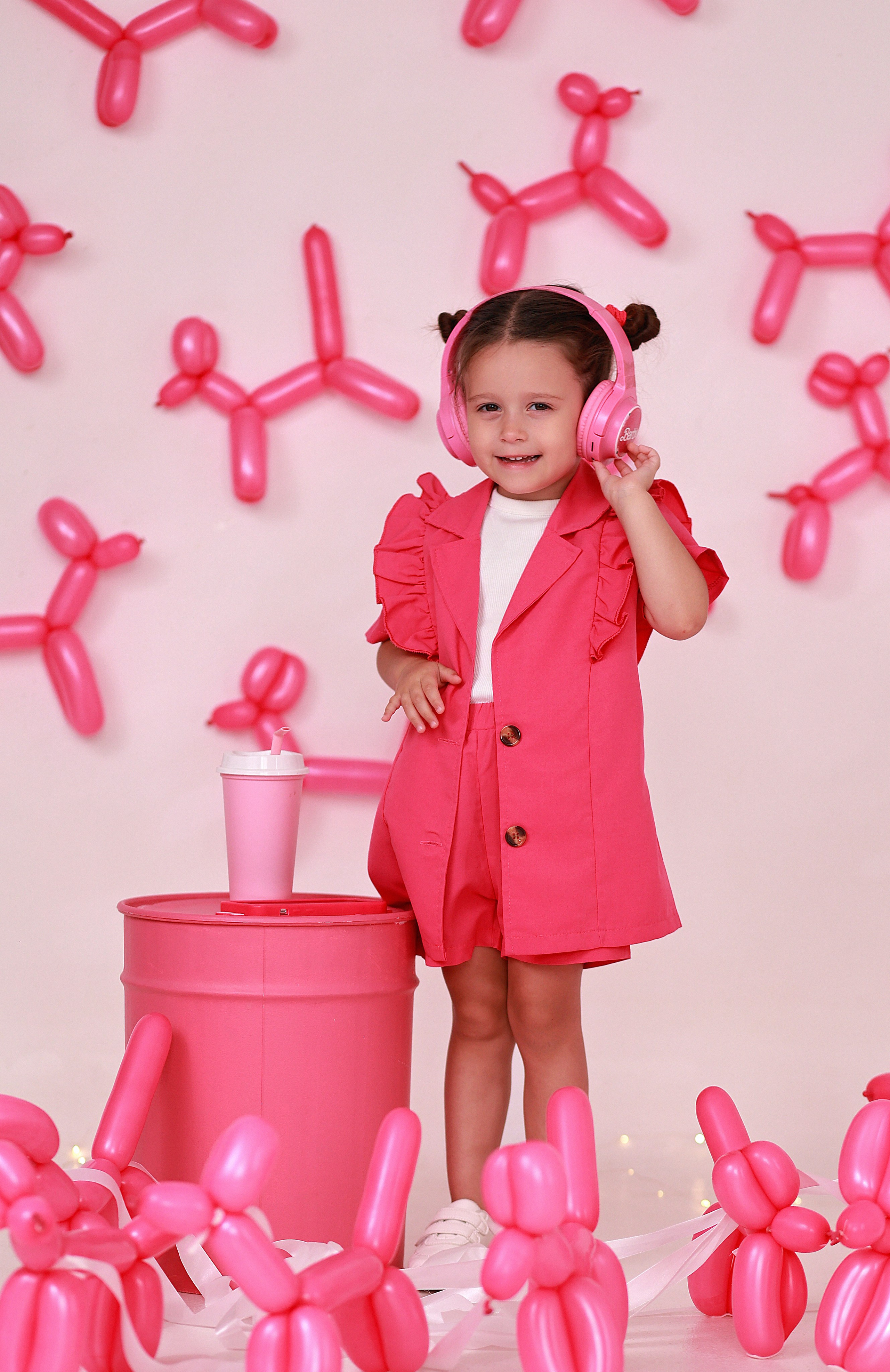 Pink Bubble dog. Детский семейный фотограф Краснодар