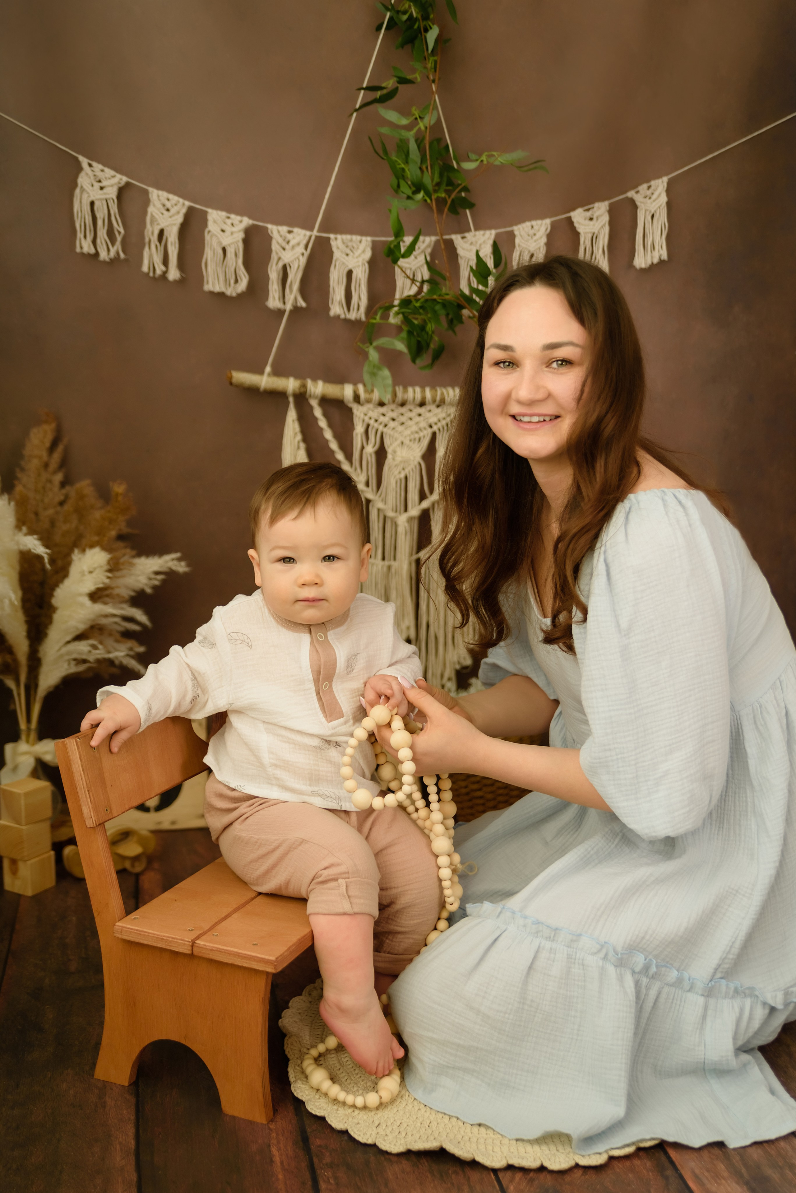 Детская фотосессия «Бохо» Савелию 1 годик. Детский Фотограф |Фотограф на годик в Брянске Ирина Романова