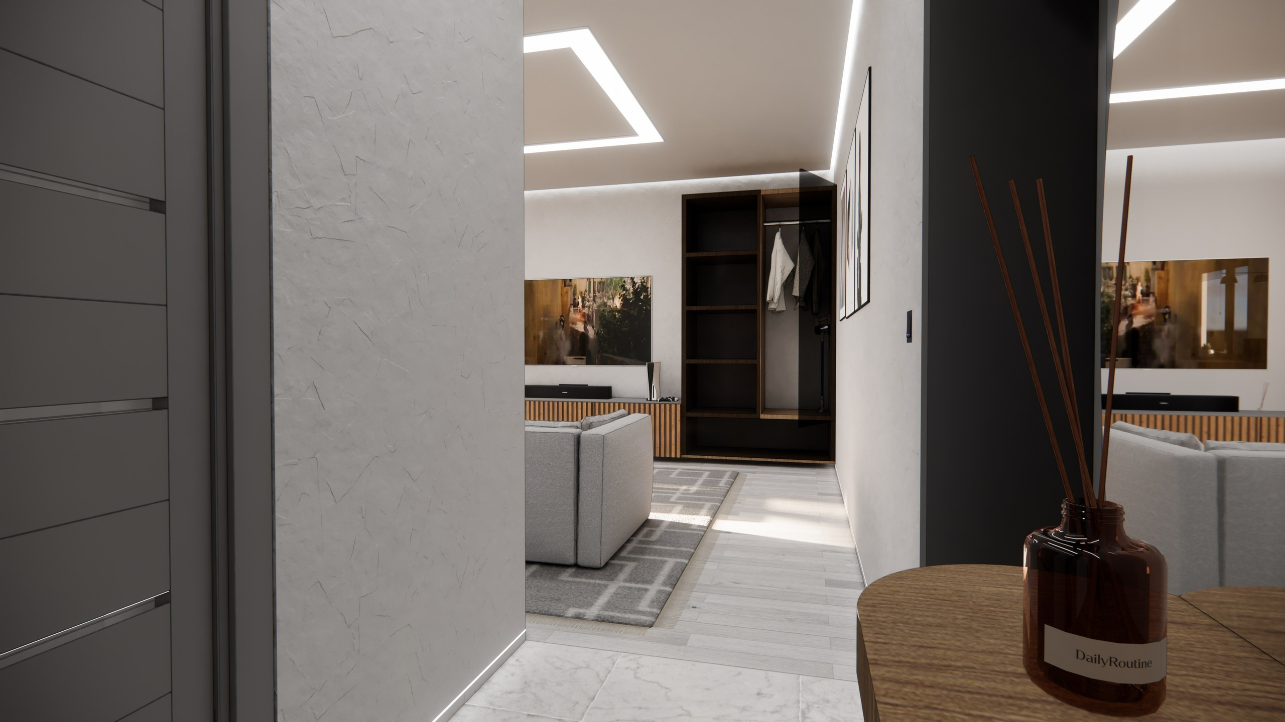 Проект № 3 — Квартира 40 кв. м. LANOIR: визуализация проектов, интерьер, экстерьер, ArchiCAD чертежи | Стерлитамак