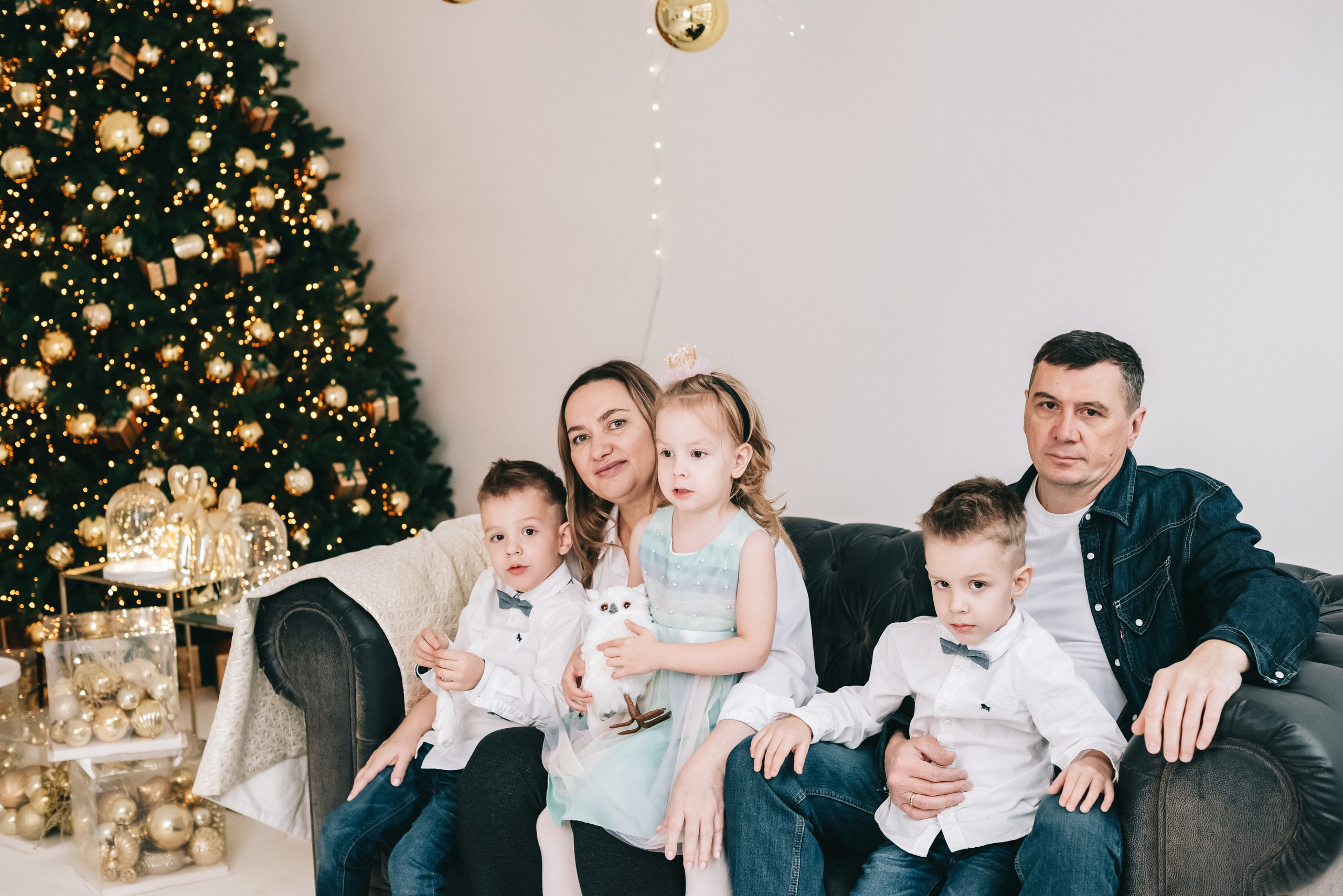 Новогодняя семейная фотосессия Кемерово