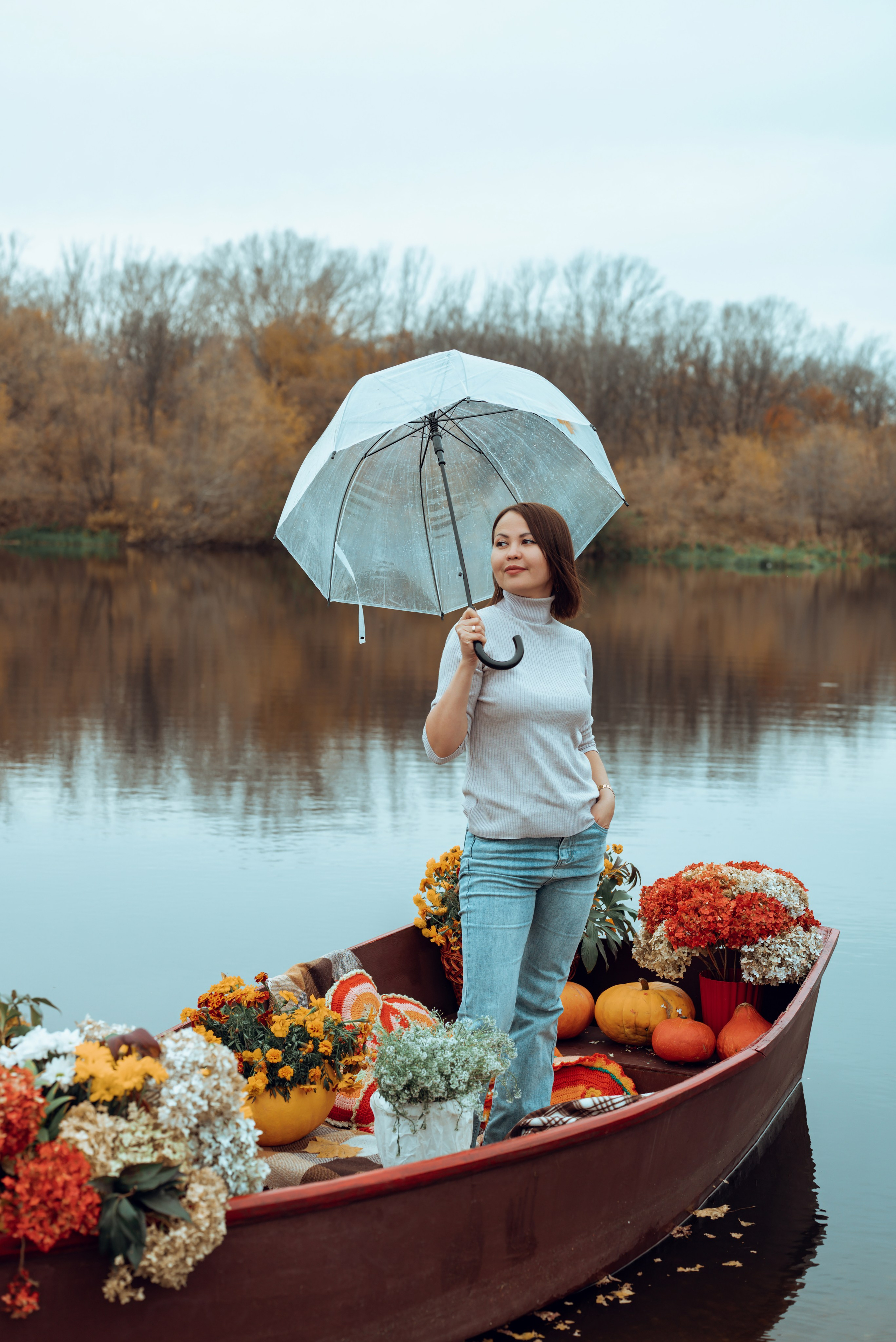 Фотопроект с осенней лодкой. Фотограф в городе Салават