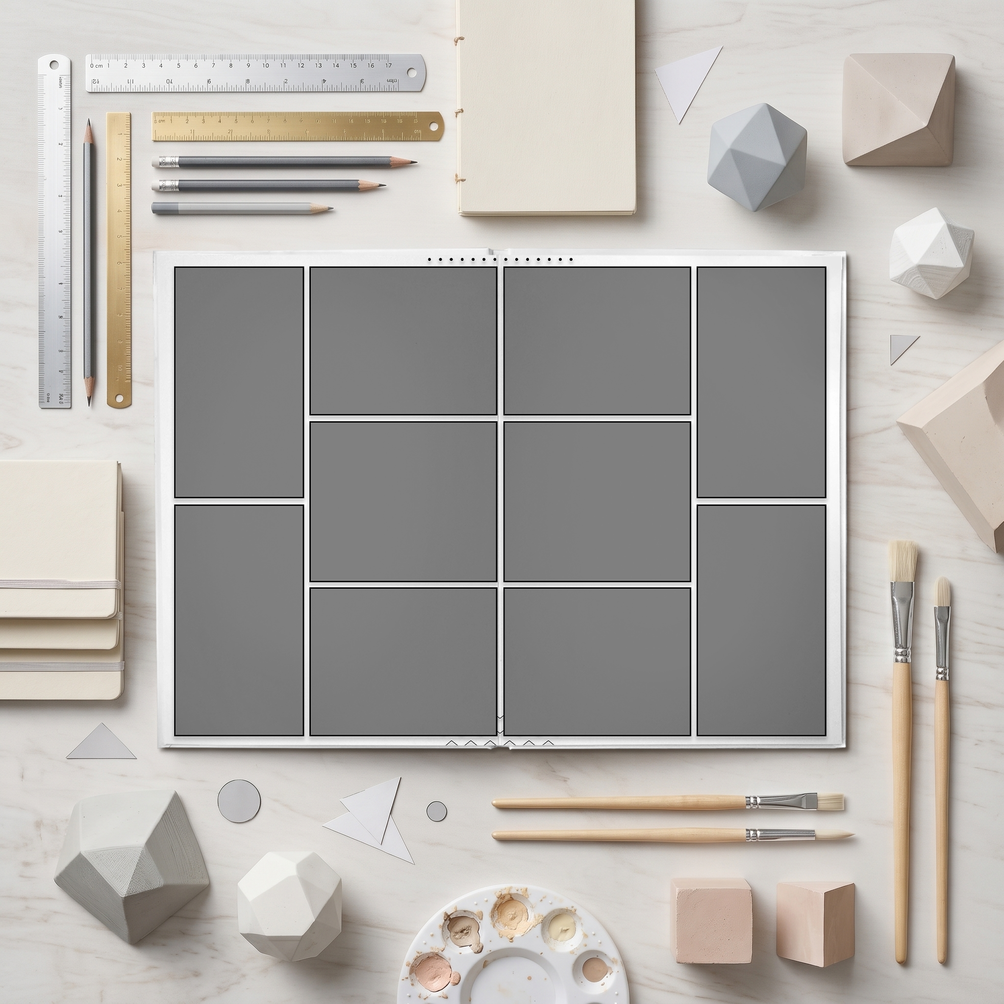 038 Geometric II. Дизайны, psd шаблоны школьных и выпускных альбомов и обложек