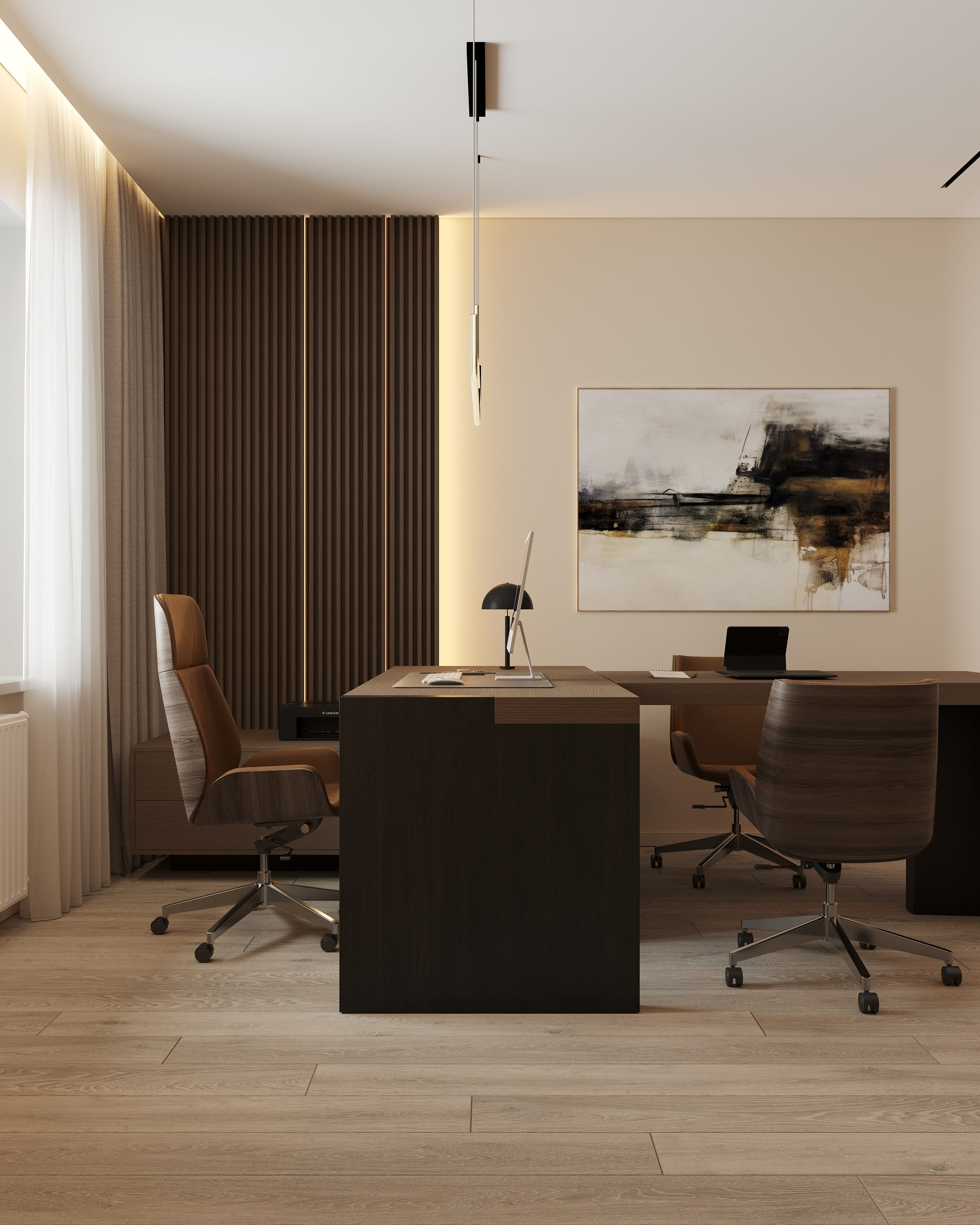 SPB | OFFICE WELL 59 м². 3d визуализатор Анастасия Науменко