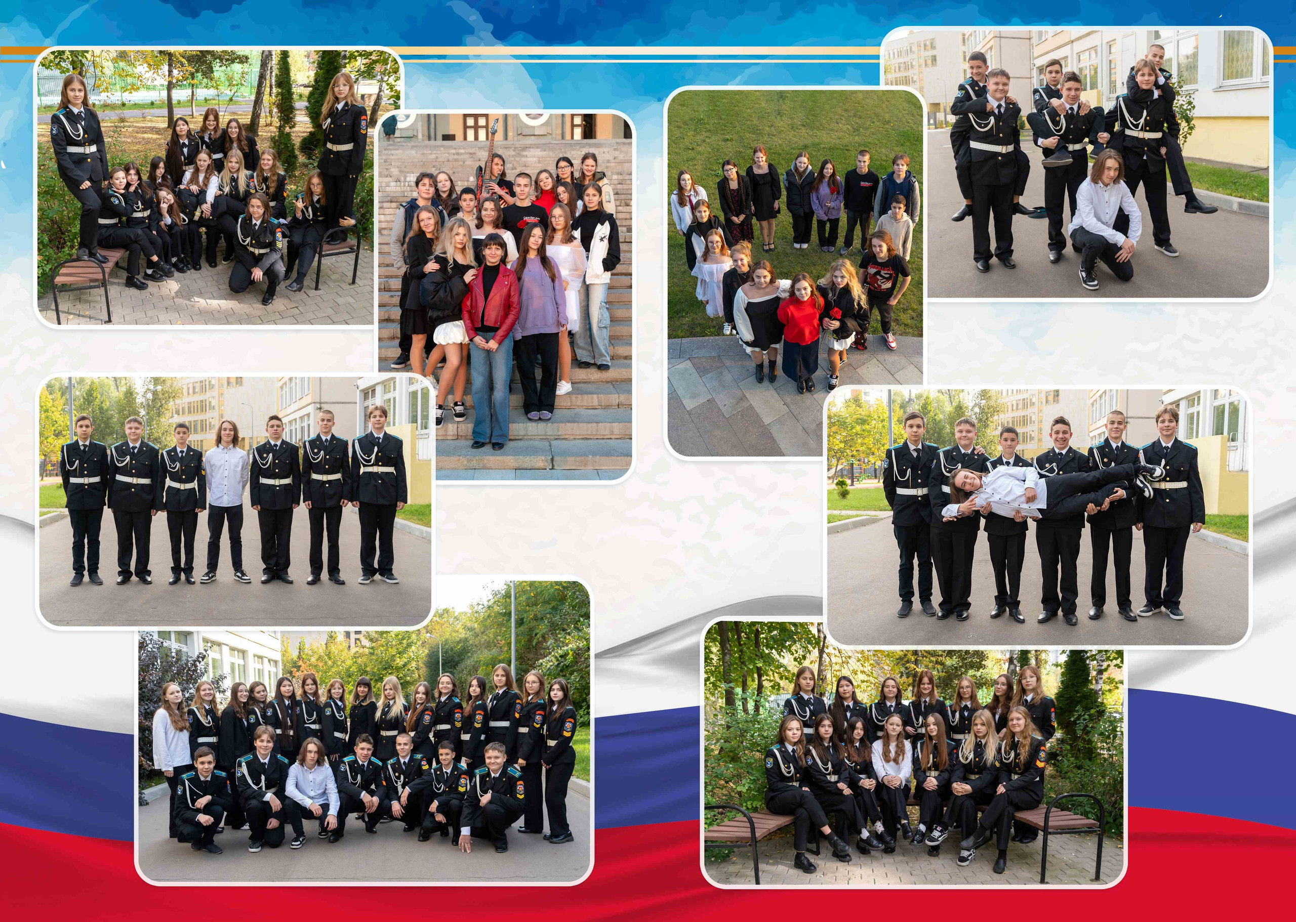 Доблесть и честь - такая атмосфера на фотосессии в кадетской школе. Выпускники - молодая гордость России