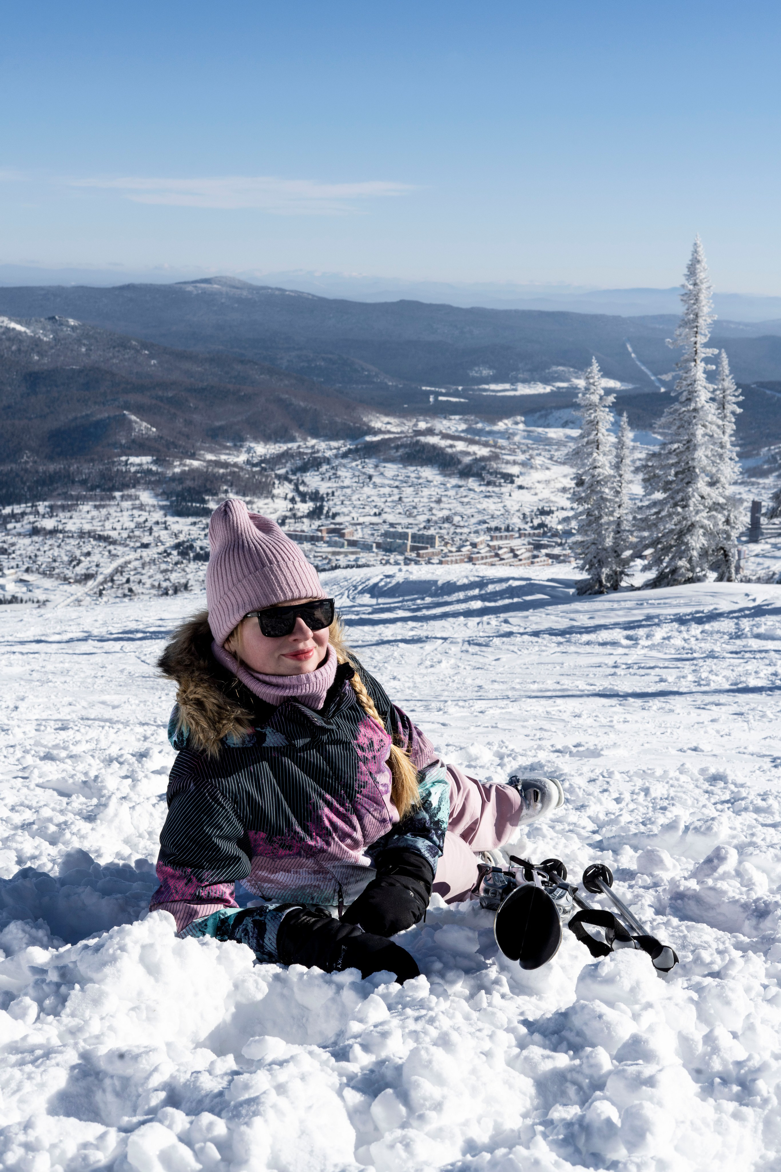 Фотосессия на вершине. Анастасия Паршукова — фотограф Шерегеш Новосибирск