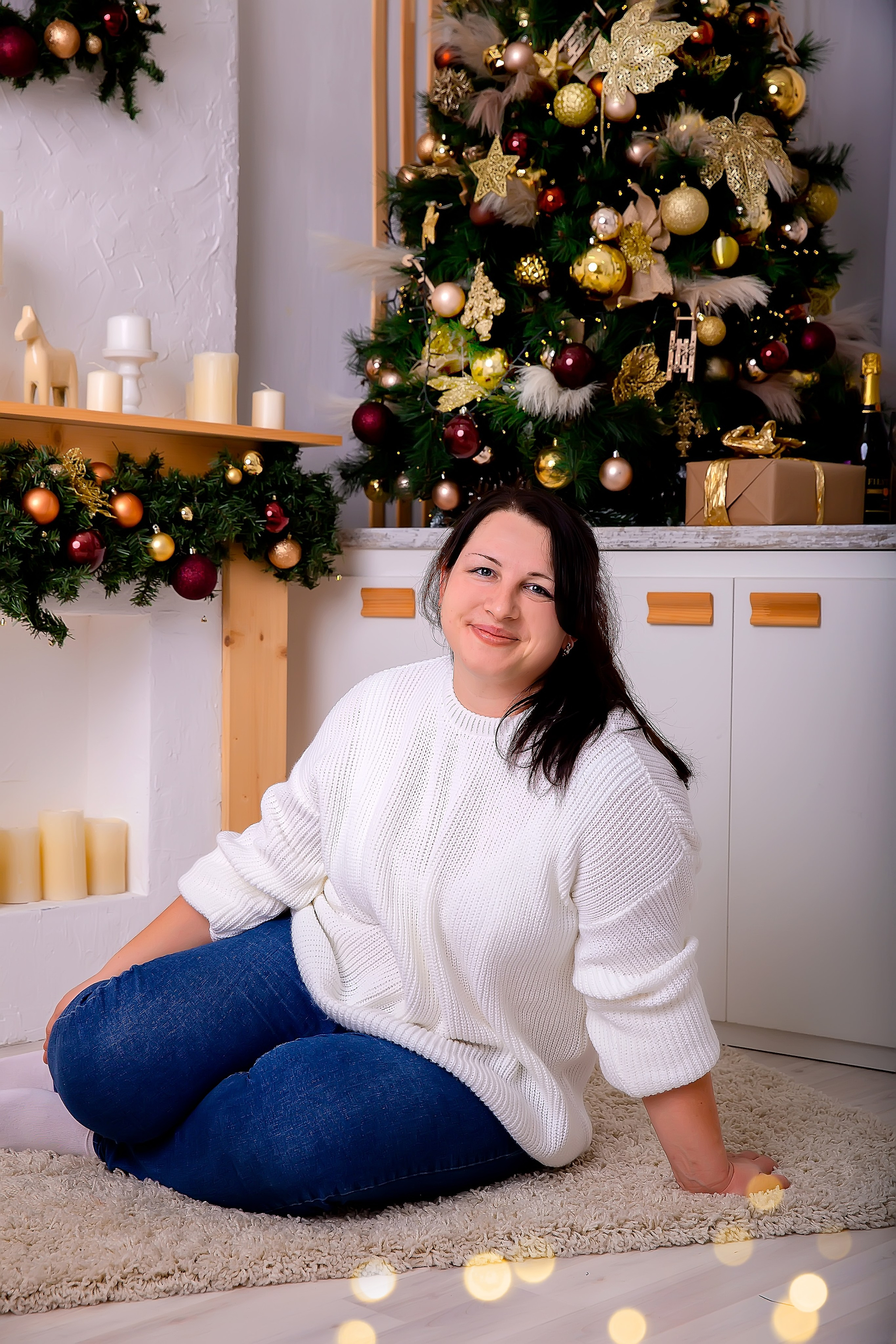 Новогодняя семьей. Школьный и детский фотограф Старожилово