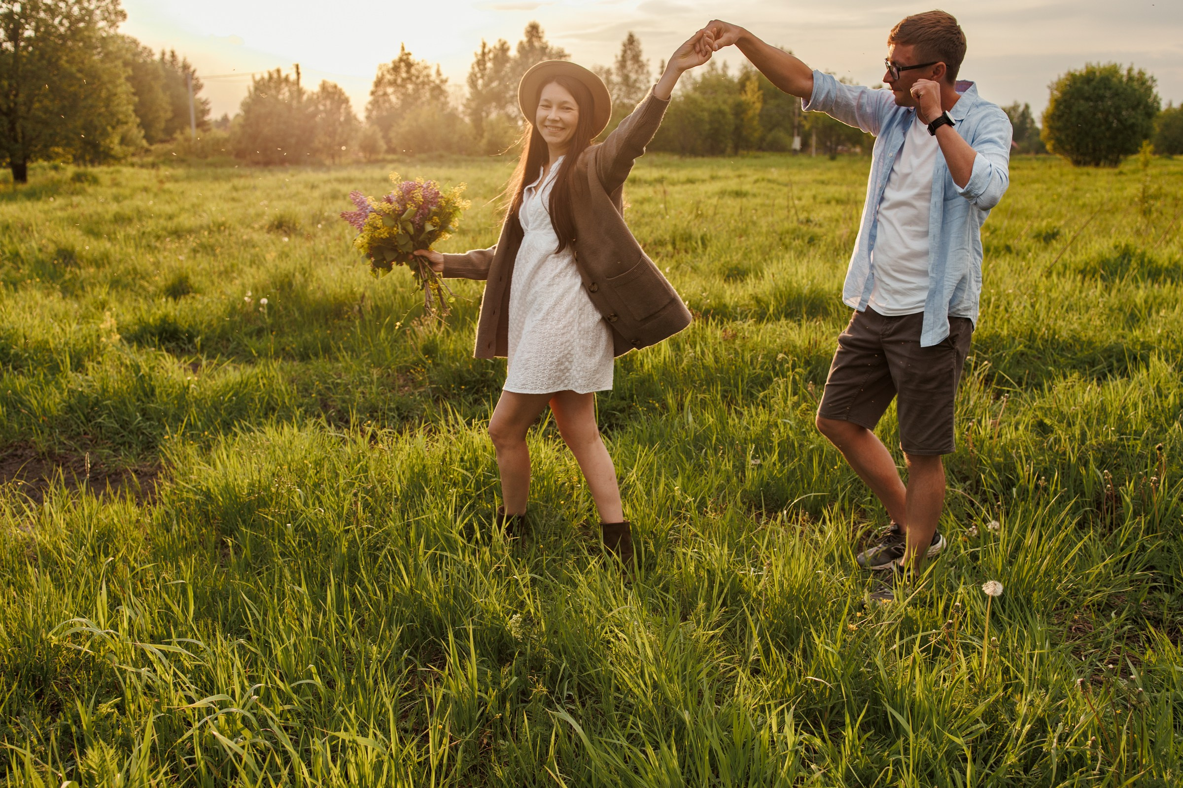 Вечер в поле. Фотограф в Санкт-Петербурге Аня Григорьева ♡
