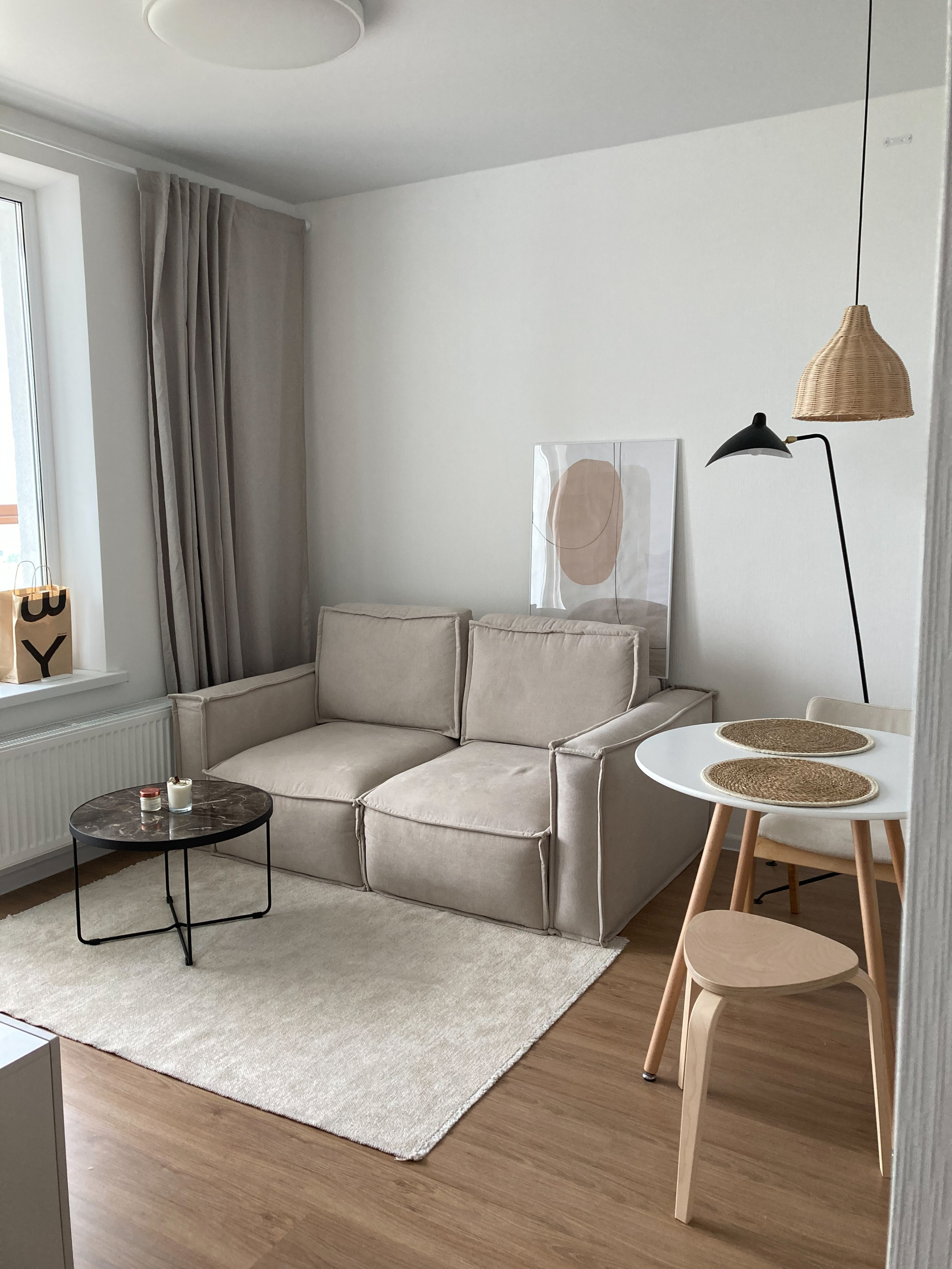 Реализация интерьера в стиле джапанди. Lina architector | Дизайн интерьера