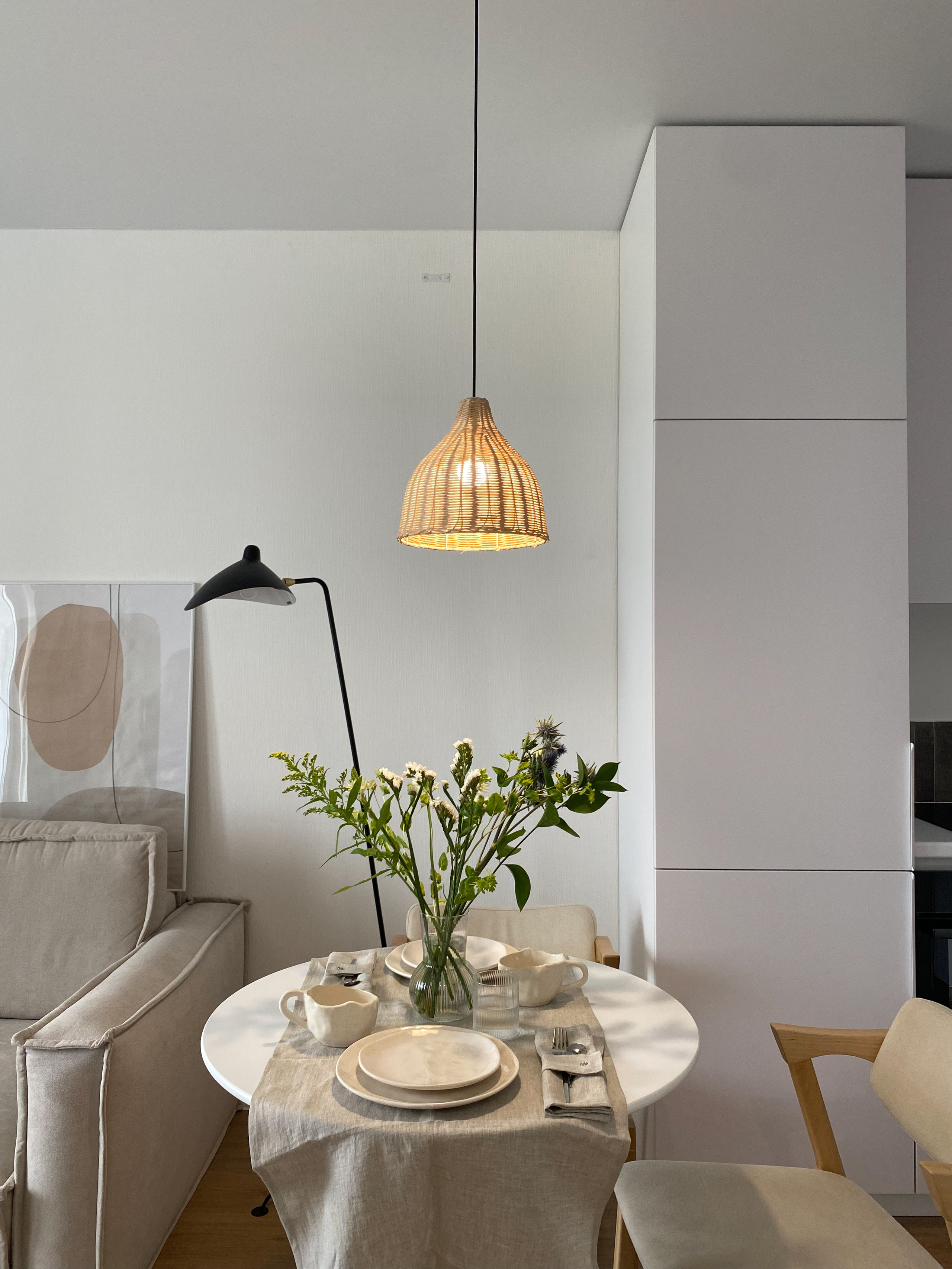 Реализация интерьера в стиле джапанди. Lina architector | Дизайн интерьера