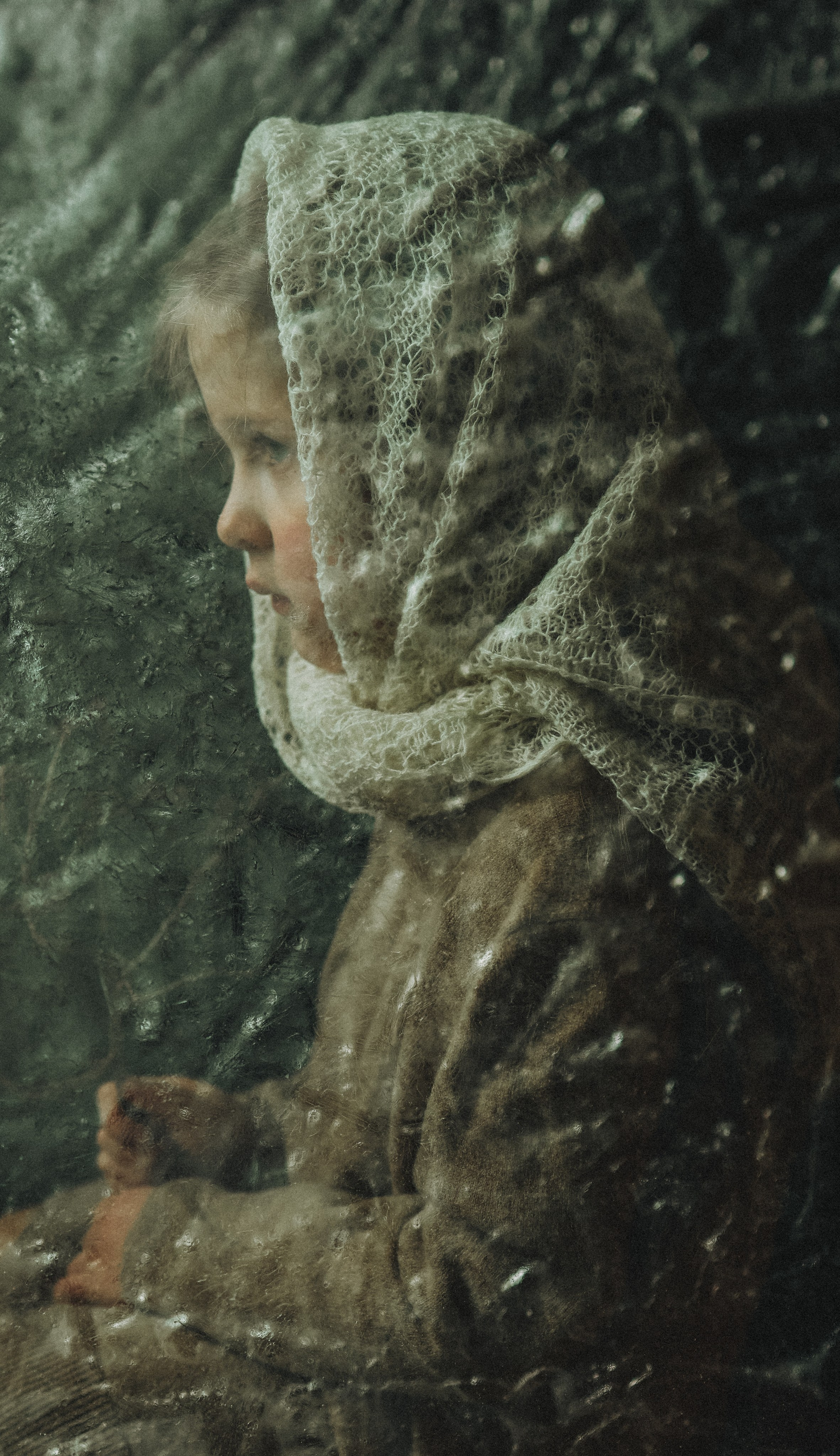 Художественный винтажный портрет девочки. «Морозко»