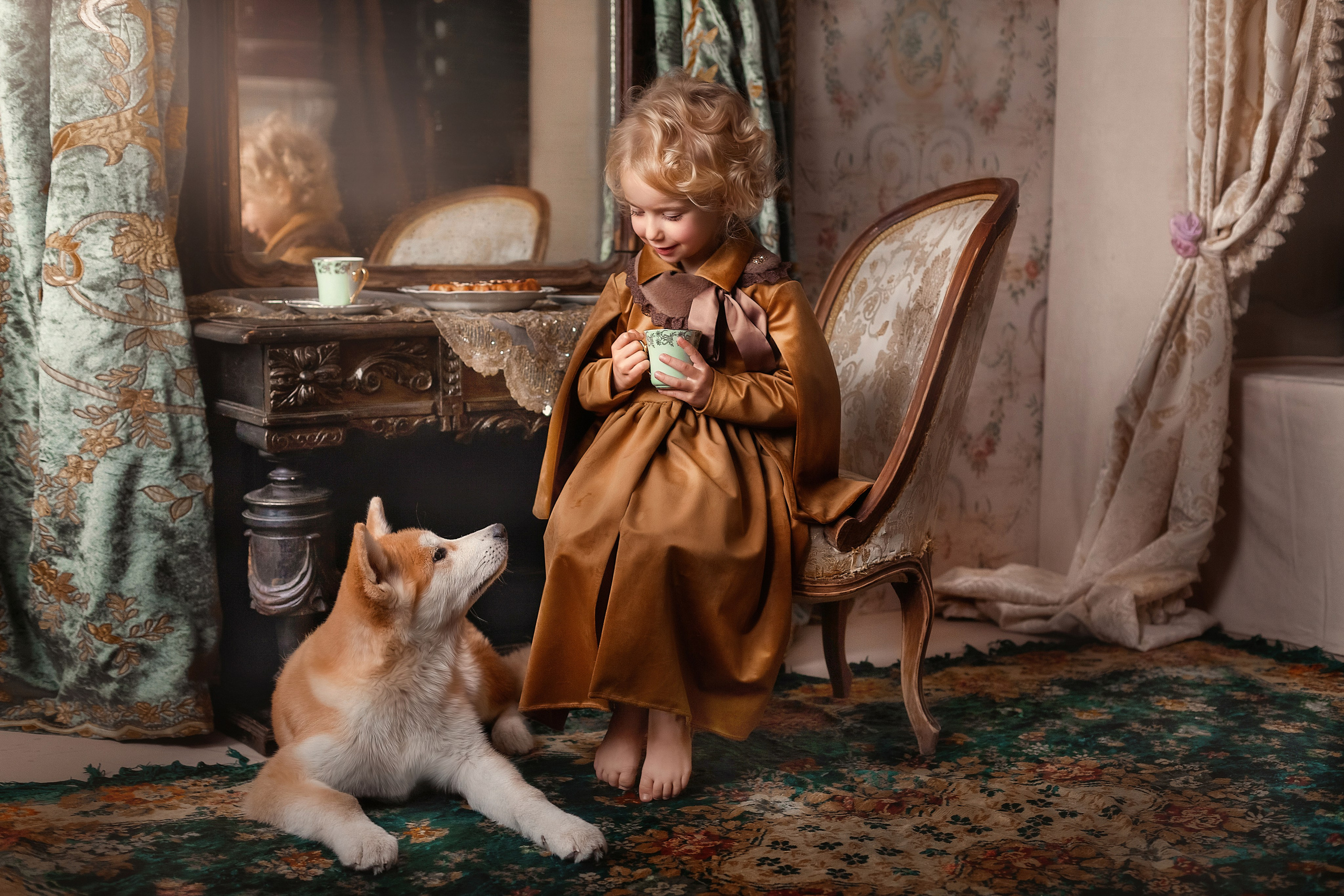 Завтрак с лучшим другом. Семейный и детский фотограф в Екатеринбурге Оксана Пипкина