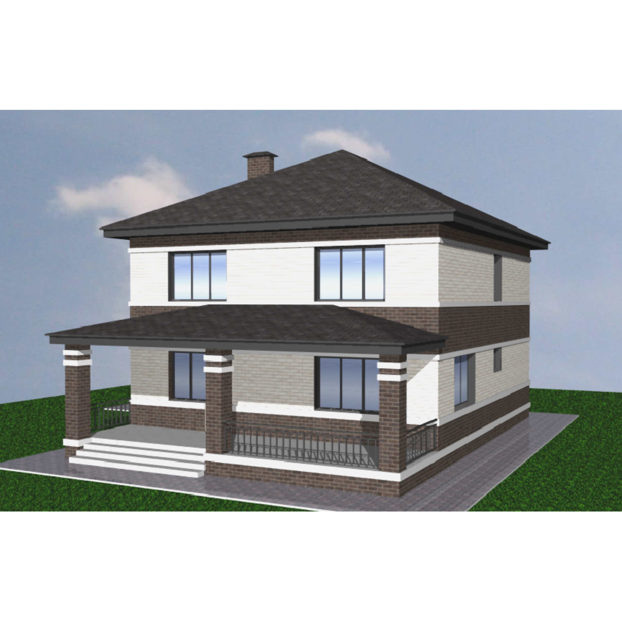 Двухэтажный дом 200 м². Das House