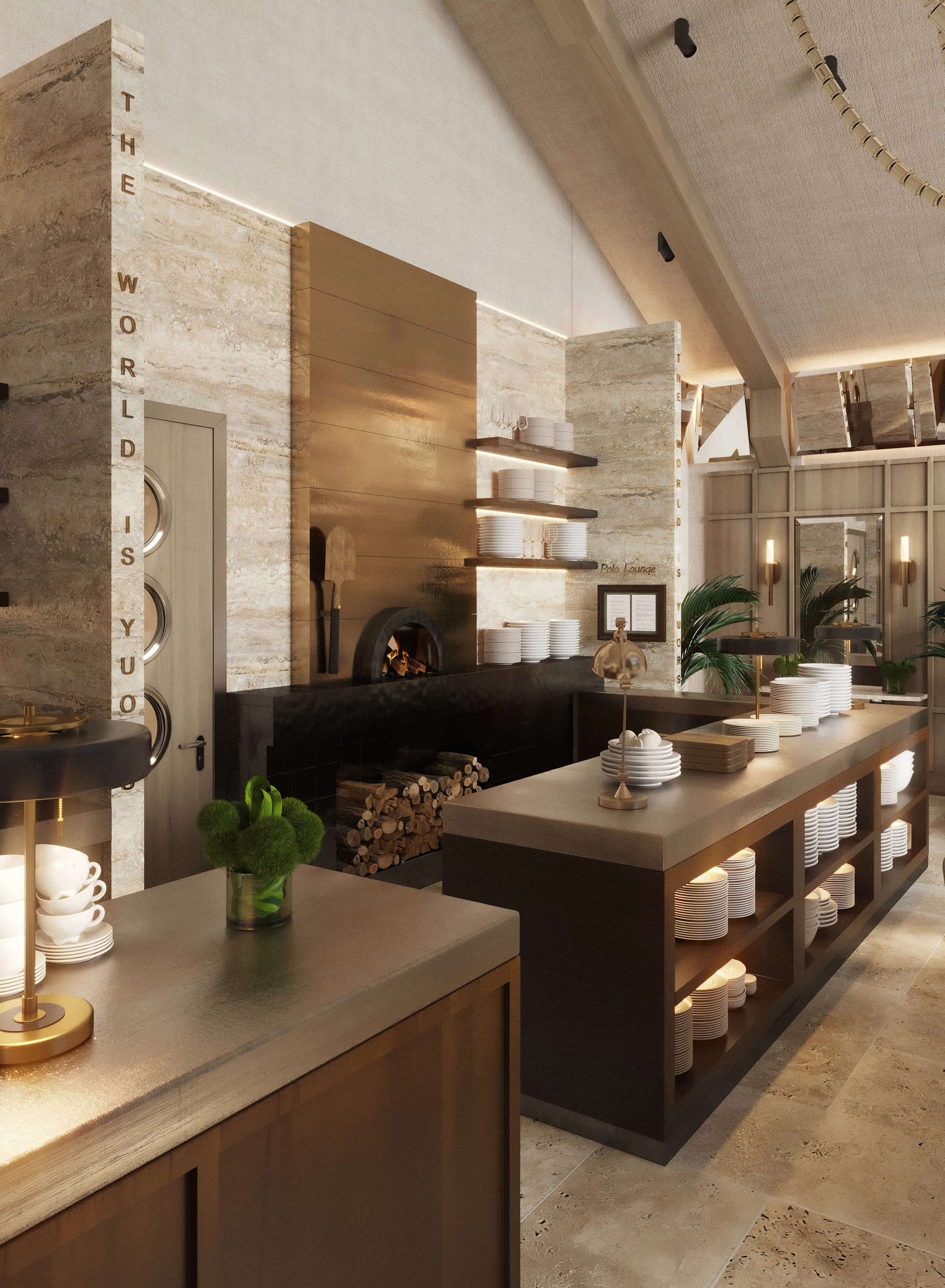 Ресторан. Юлия Григорьева — 3D визуализатор