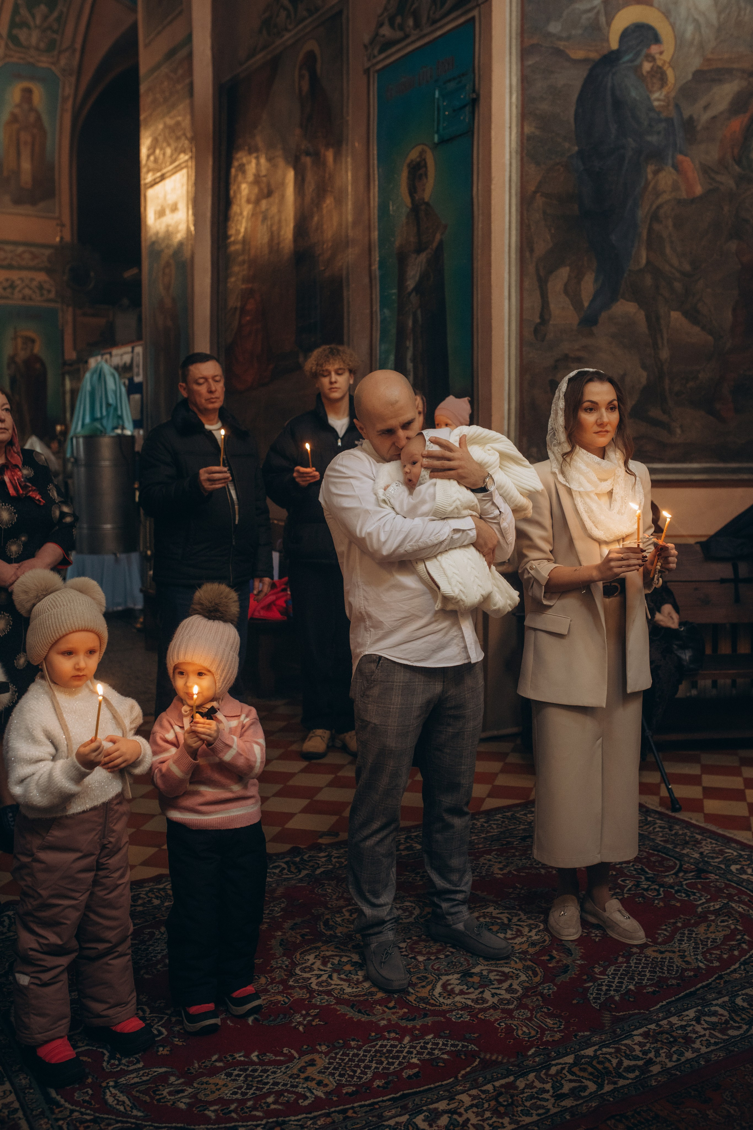 Крещение Михаил. Семейный и домашний фотограф в Москве и МО Королева Валерия