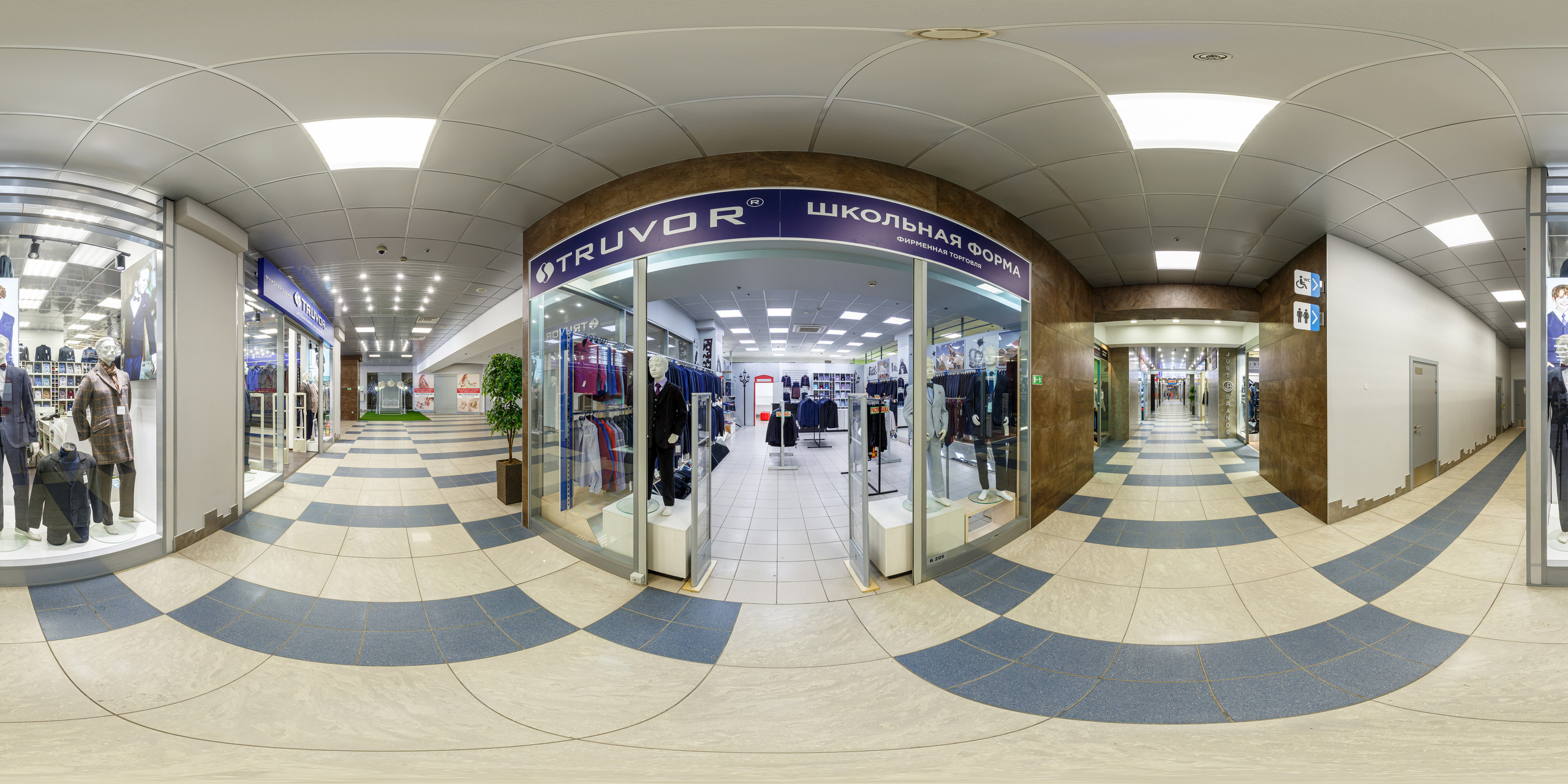 Магазин одежды для школьников Truvor — ТЦ Гулливер. Сергей Гусев — спортивная фотография, виртуальные туры, 3д панорамы