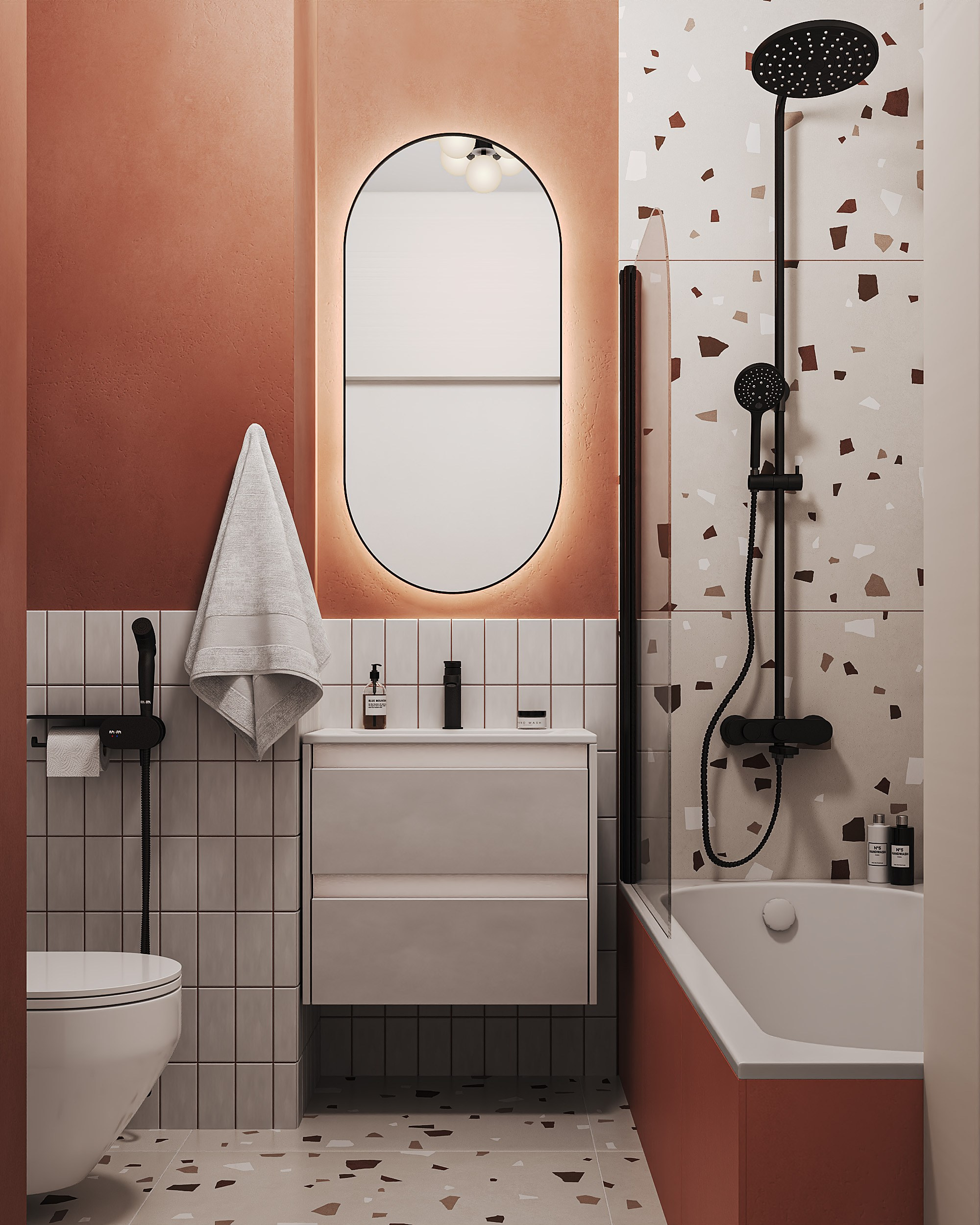 Яркая, сочная и уютная 1-комнатная квартира 🧡