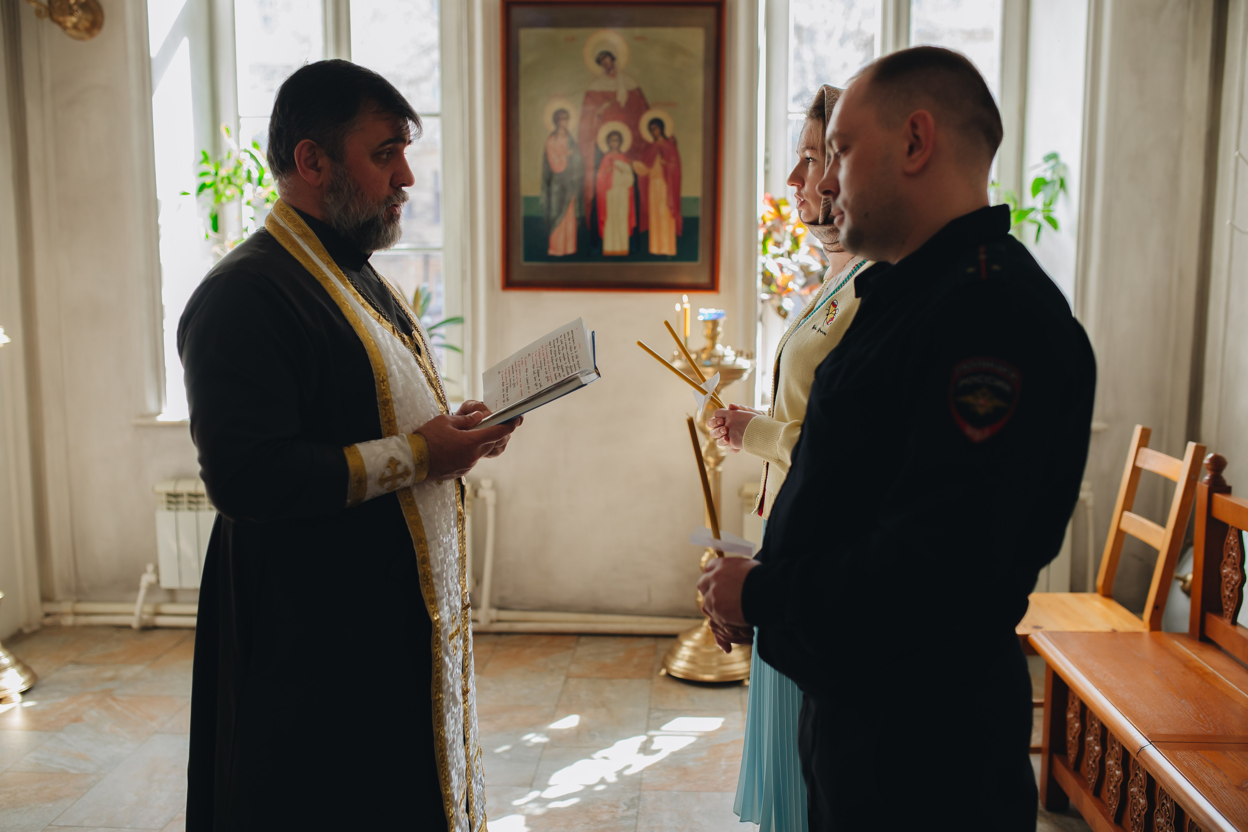 Крещение в светлом Храме. Семейный и детский фотограф в Москве Дорогова Екатерина