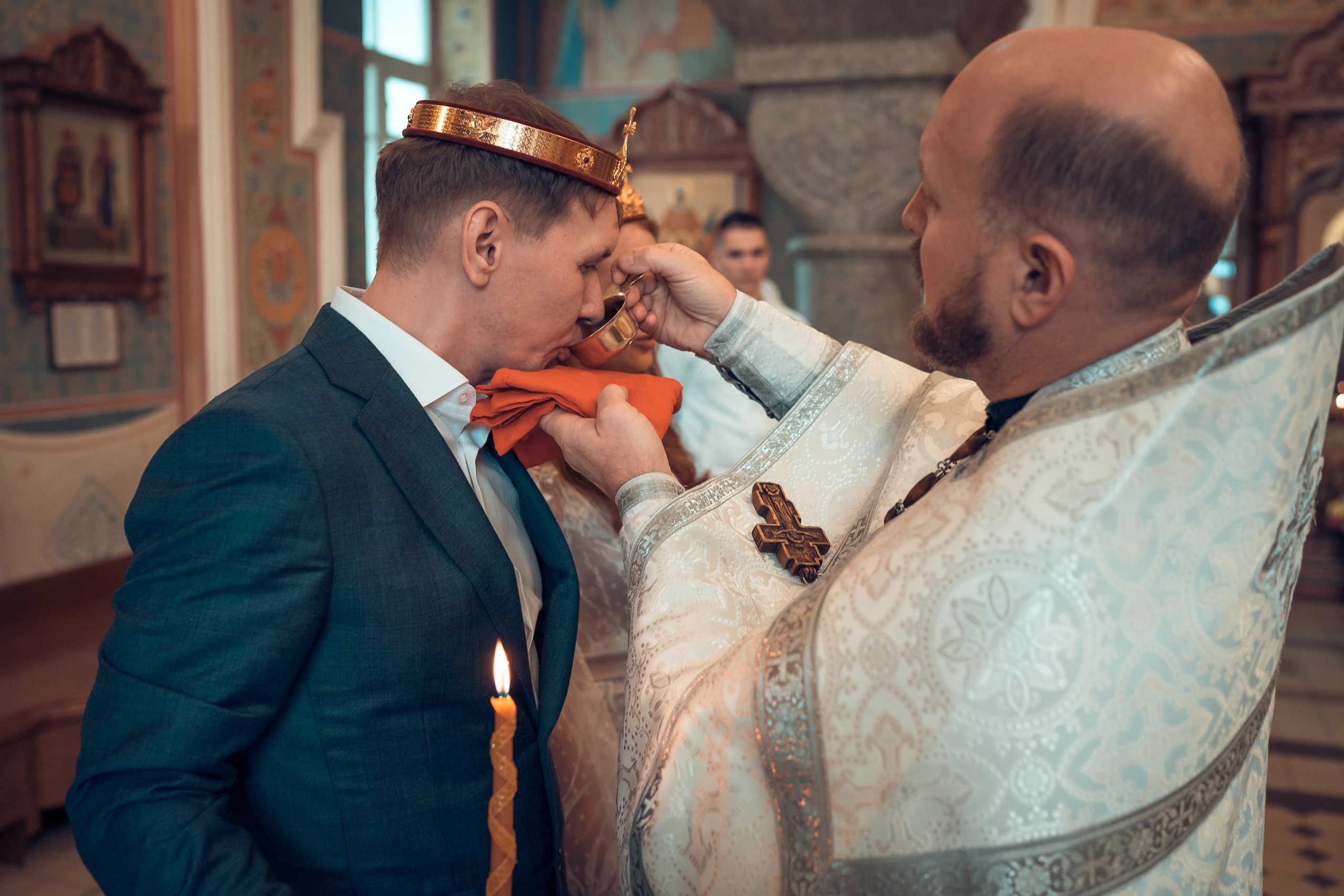 Венчание Антона и Светланы Храм Иоанна Предтечи. Фотограф на Крещение и Венчание в Красноярске Рамазанова Юлия