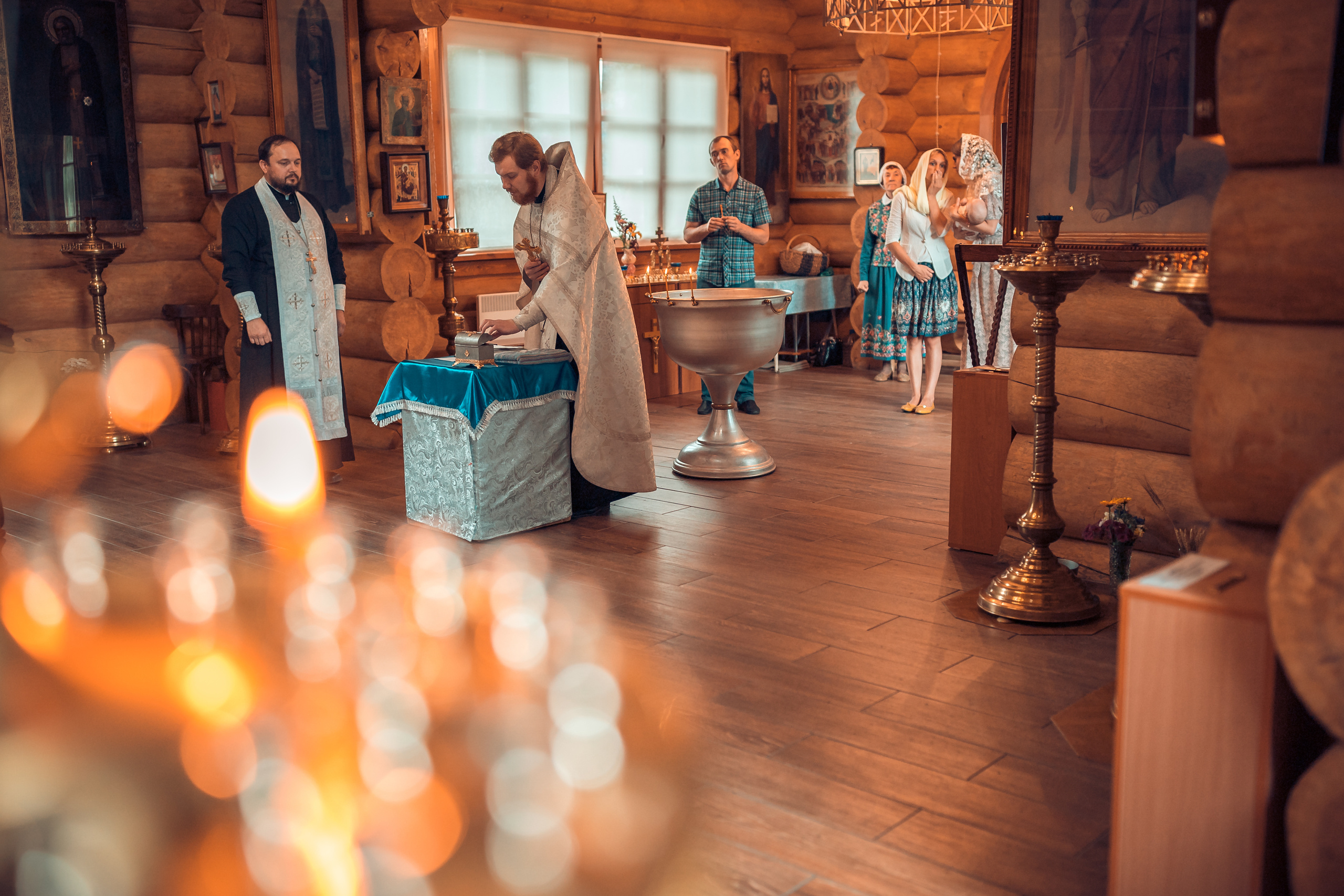 Крещение Василисы Храм Дивногорск. Фотограф на Крещение и Венчание в Красноярске Рамазанова Юлия