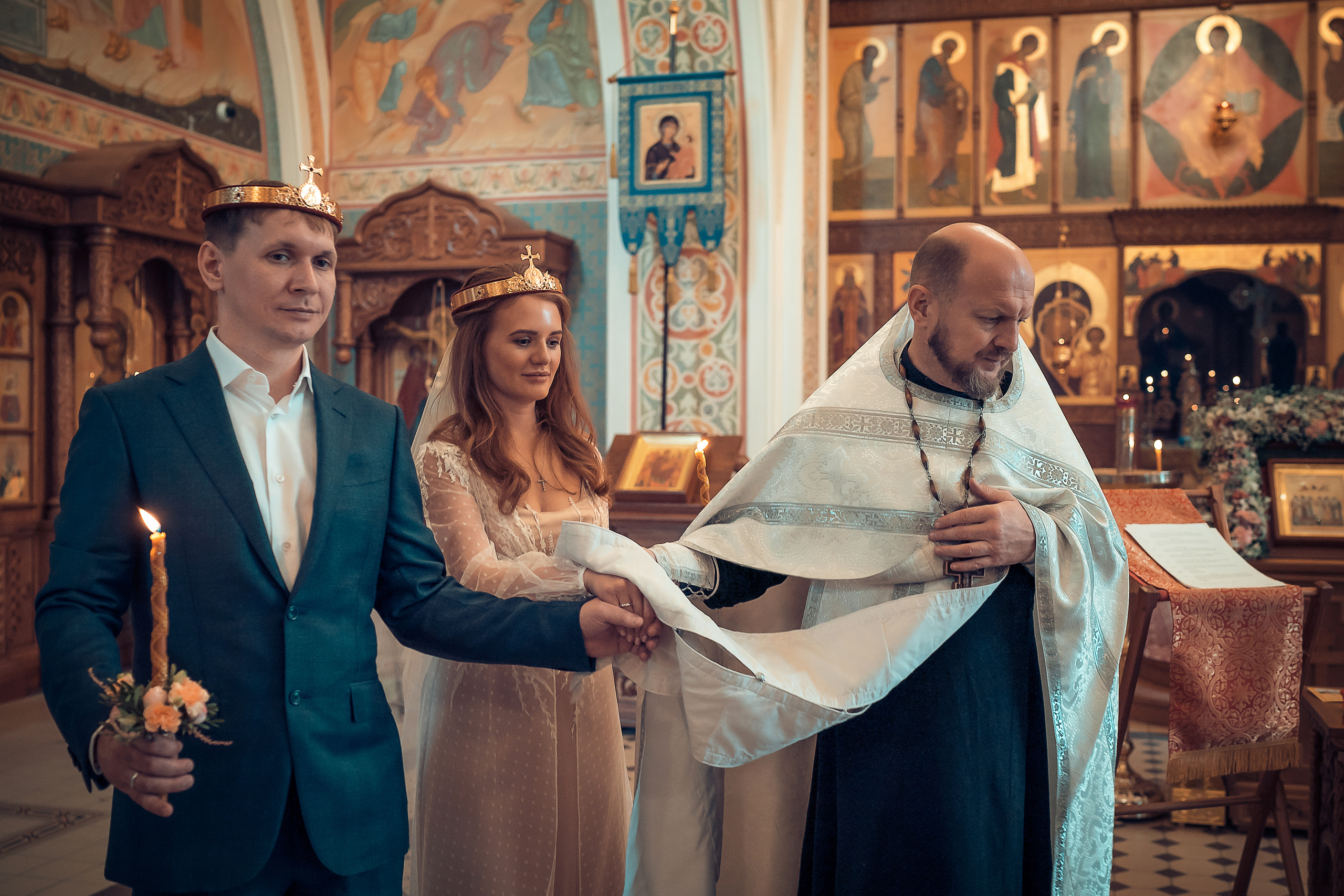 Венчание Антона и Светланы Храм Иоанна Предтечи. Фотограф на Крещение и Венчание в Красноярске Рамазанова Юлия