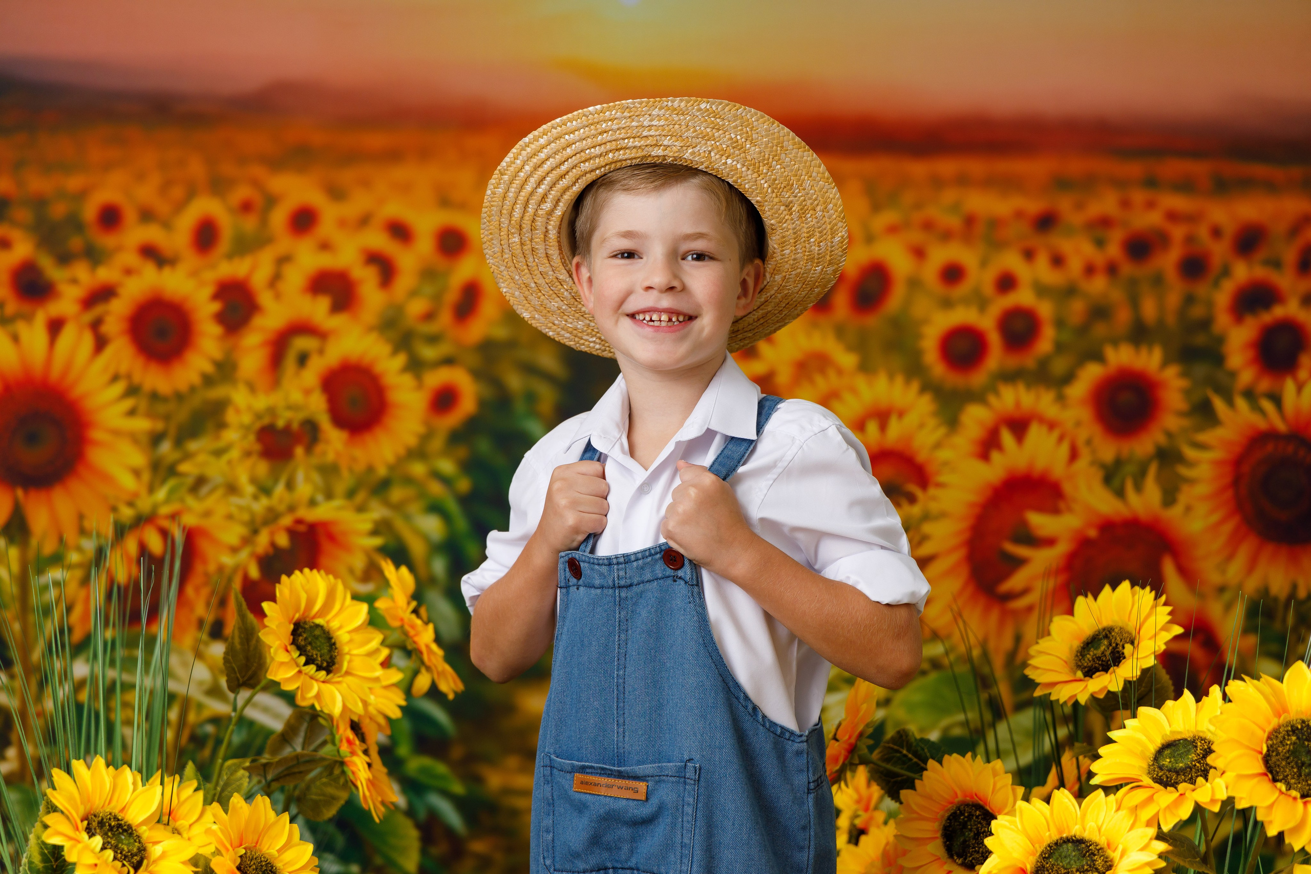 Подсолнухи. Детская фотостудия Москва