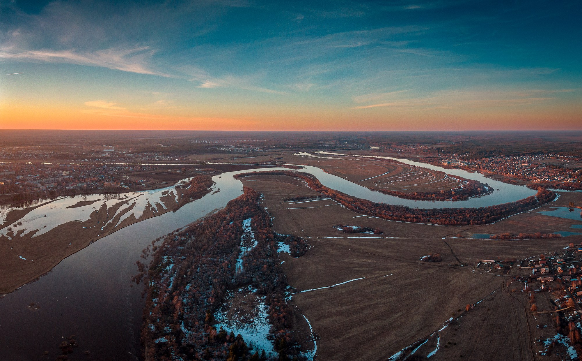 Пейзаж. Аэросъемка в Архангельске, Александр Ермолин