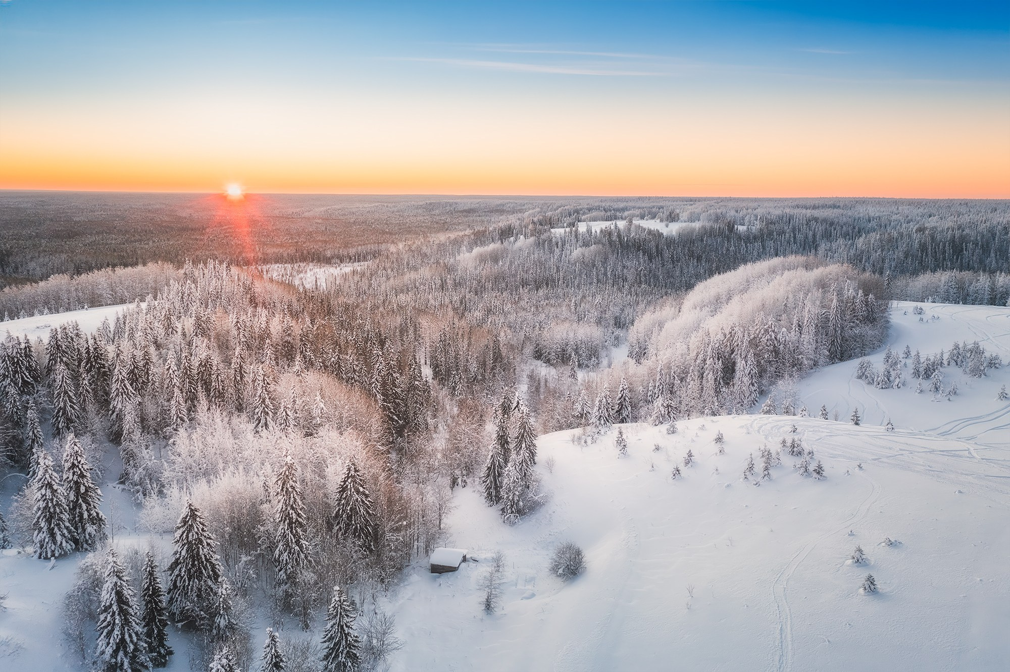 Пейзаж. Аэросъемка в Архангельске, Александр Ермолин