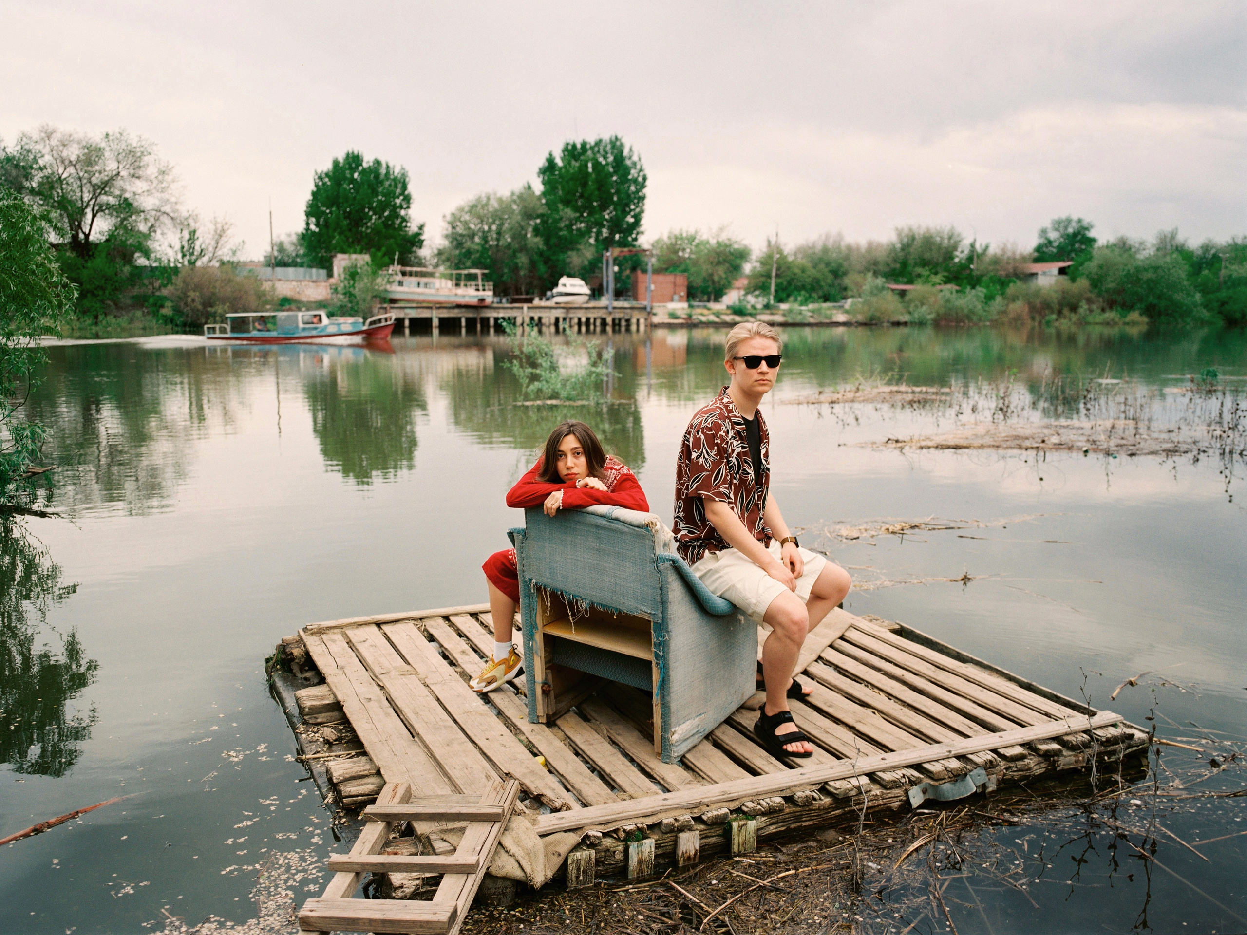 The area of the Tsarev River, one of the branches on which the Volga flows in the delta. It is in Astrakhan that the Volga essentially ceases to exist, turning into several smaller rivers.  There's is mainly a private sector im this district and not the best living conditions. 'Pure Arkansas – there are no crocodiles, but there's a lot of blues,' the locals joke