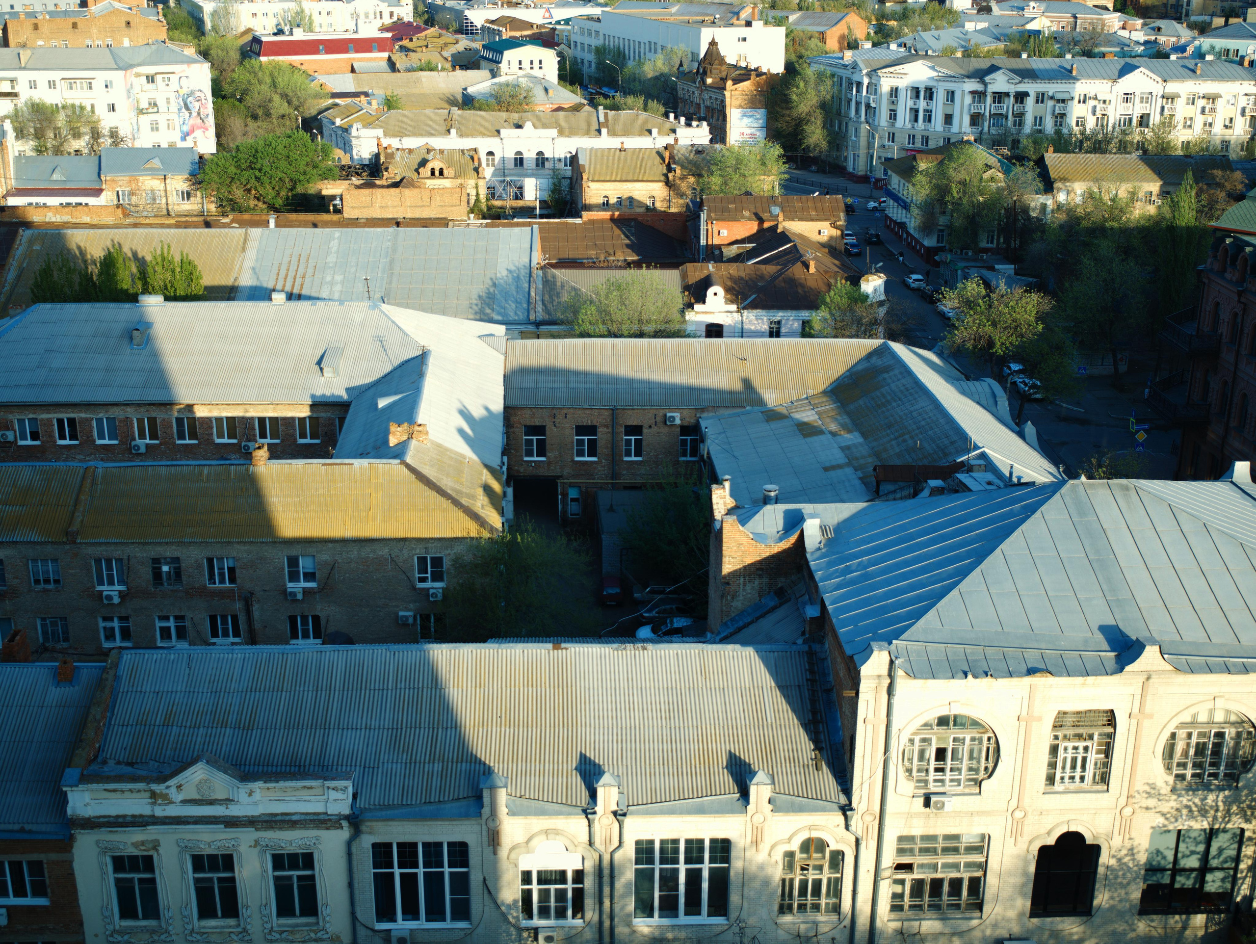  A roof view in the historical district of Kosa, near the Volga river