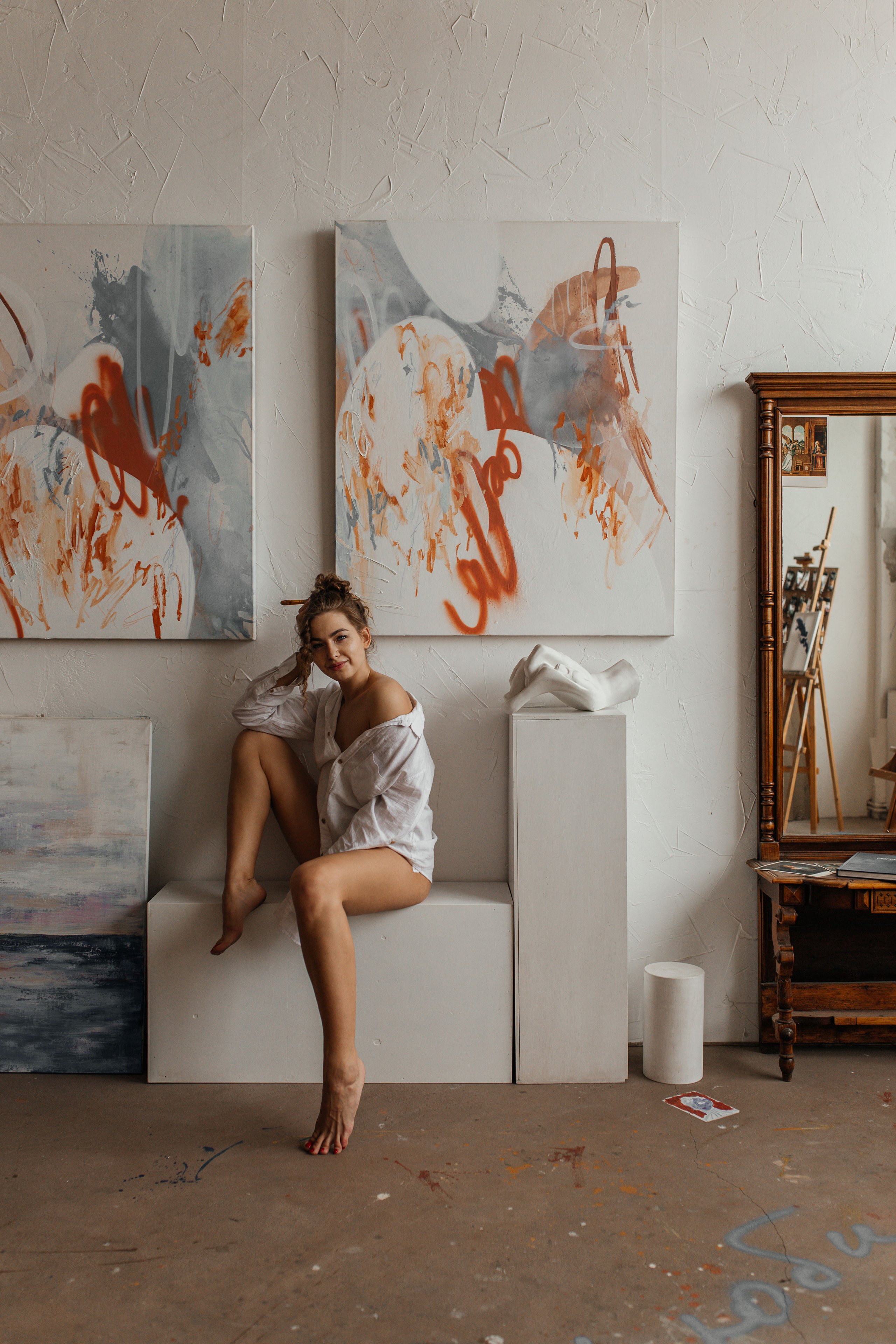 В мастерской художницы. Фотограф в Санкт-Петербурге Гранкина Мария