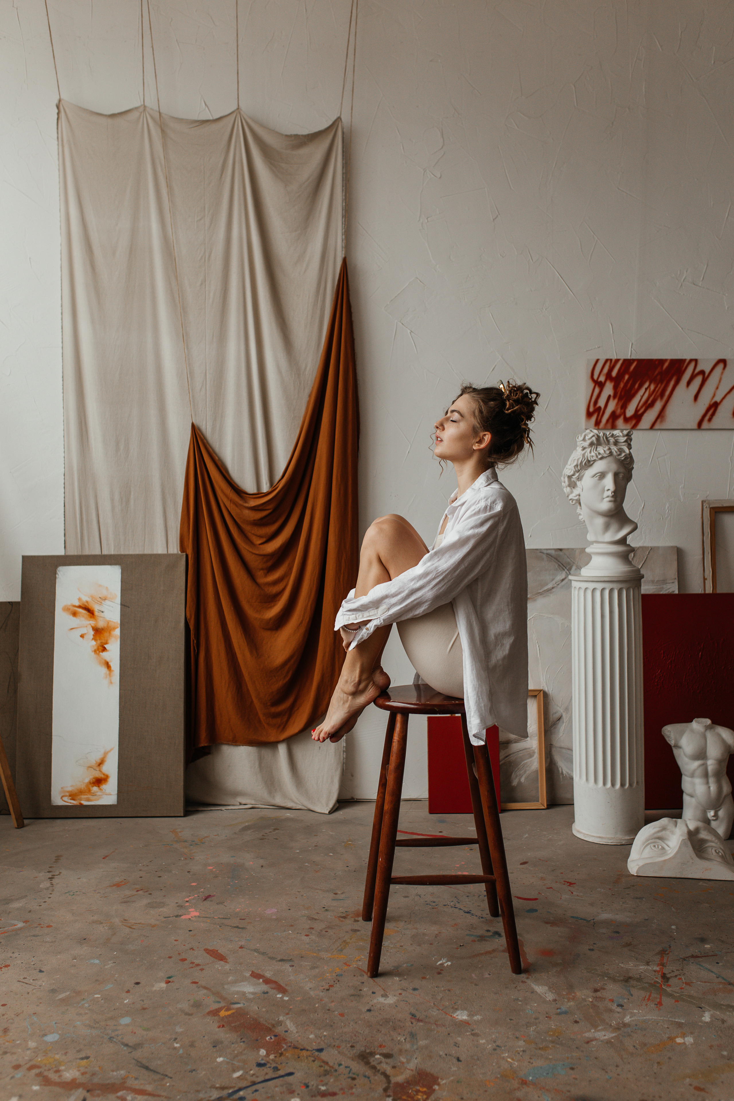 В мастерской художницы. Фотограф в Санкт-Петербурге Гранкина Мария