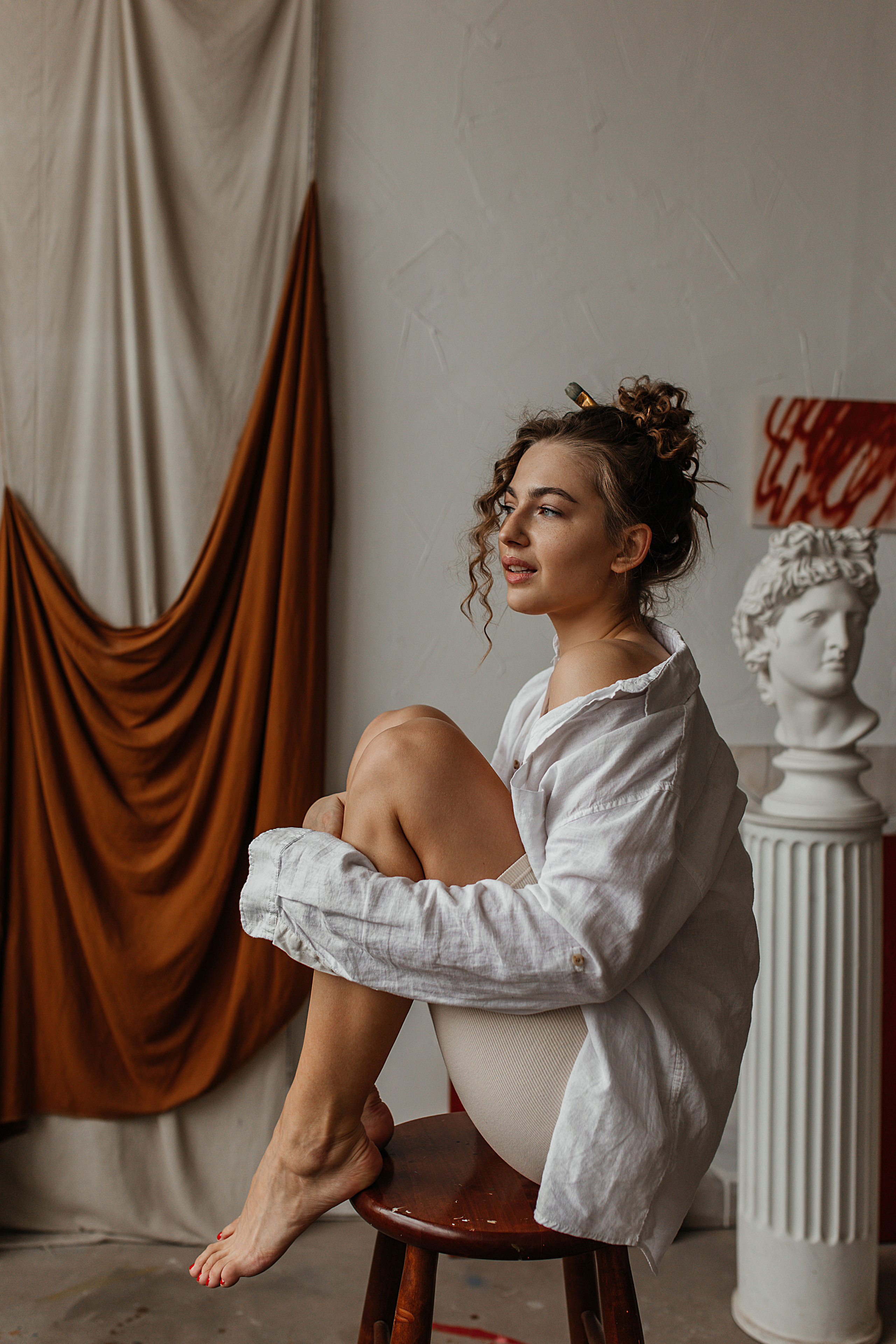 В мастерской художницы. Фотограф в Санкт-Петербурге Гранкина Мария