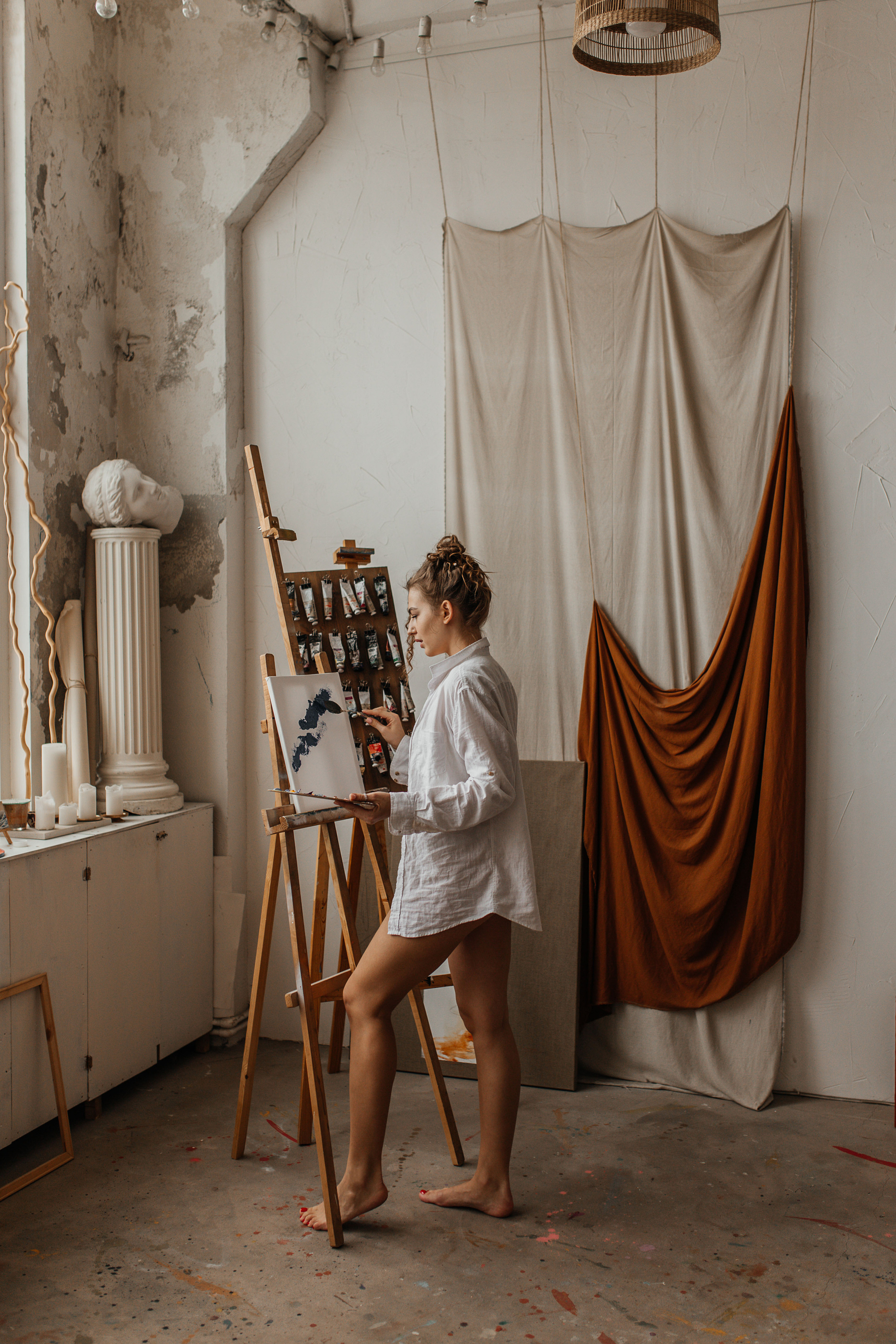 В мастерской художницы. Фотограф в Санкт-Петербурге Гранкина Мария