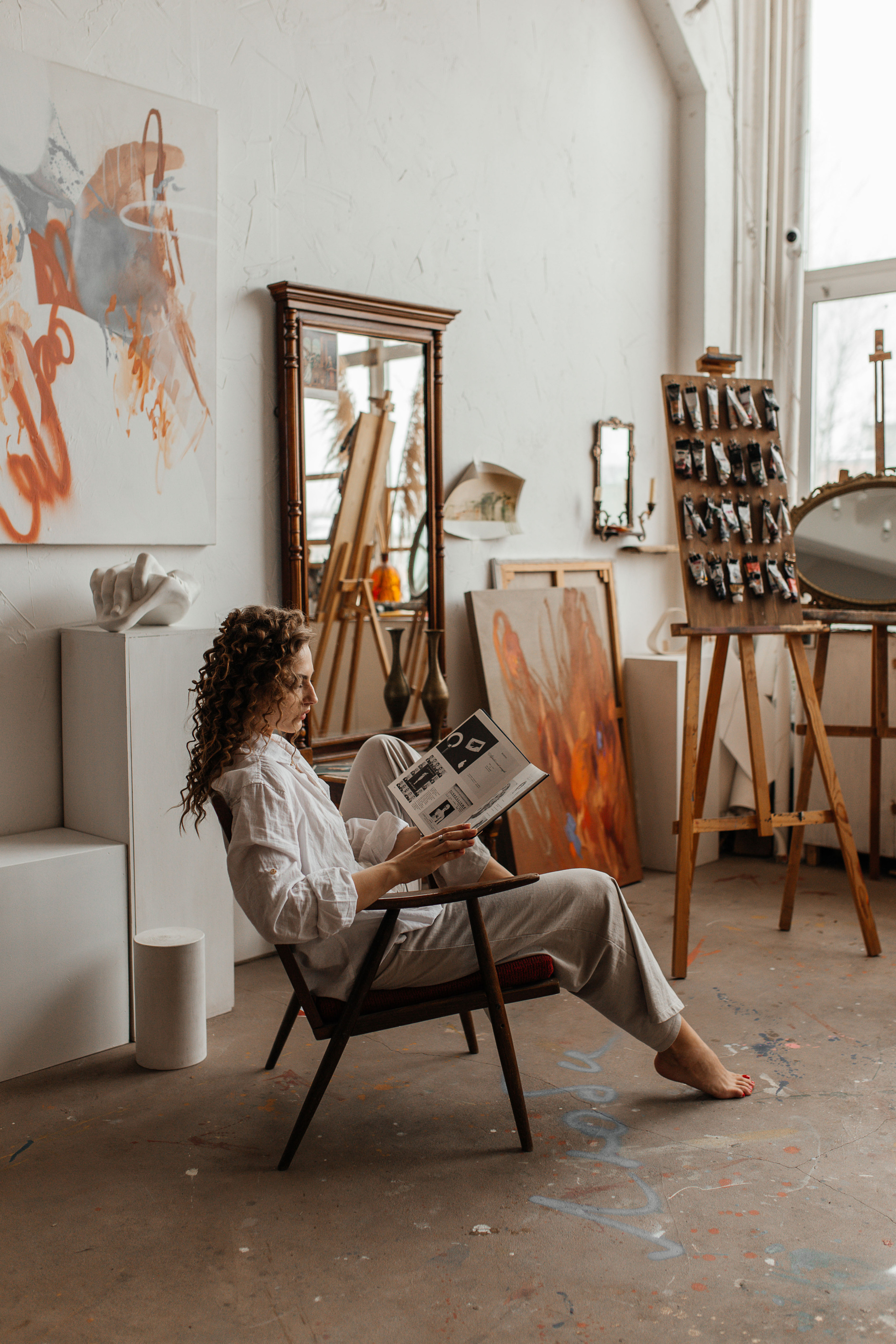 В мастерской художницы. Фотограф в Санкт-Петербурге Гранкина Мария