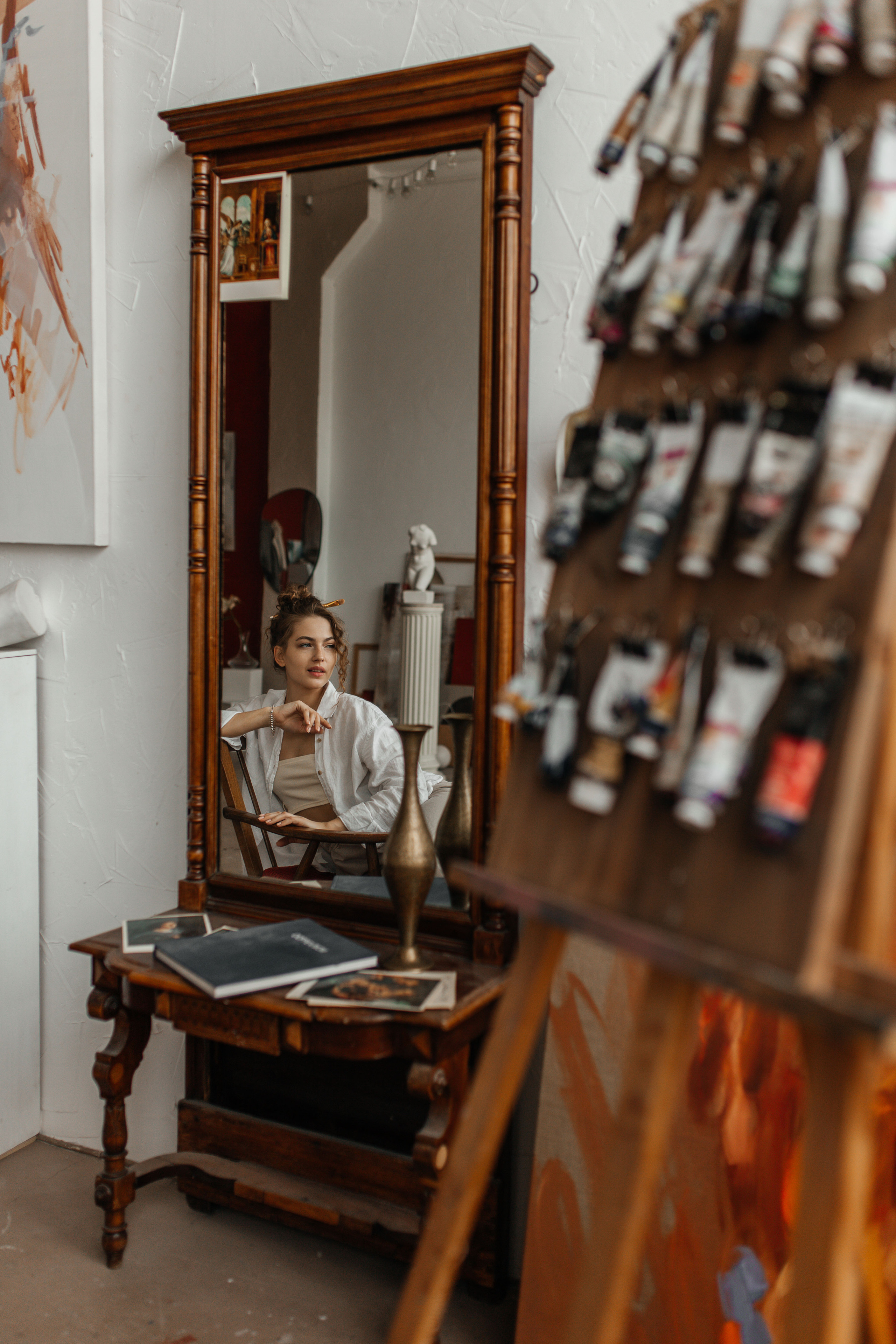 В мастерской художницы. Фотограф в Санкт-Петербурге Гранкина Мария