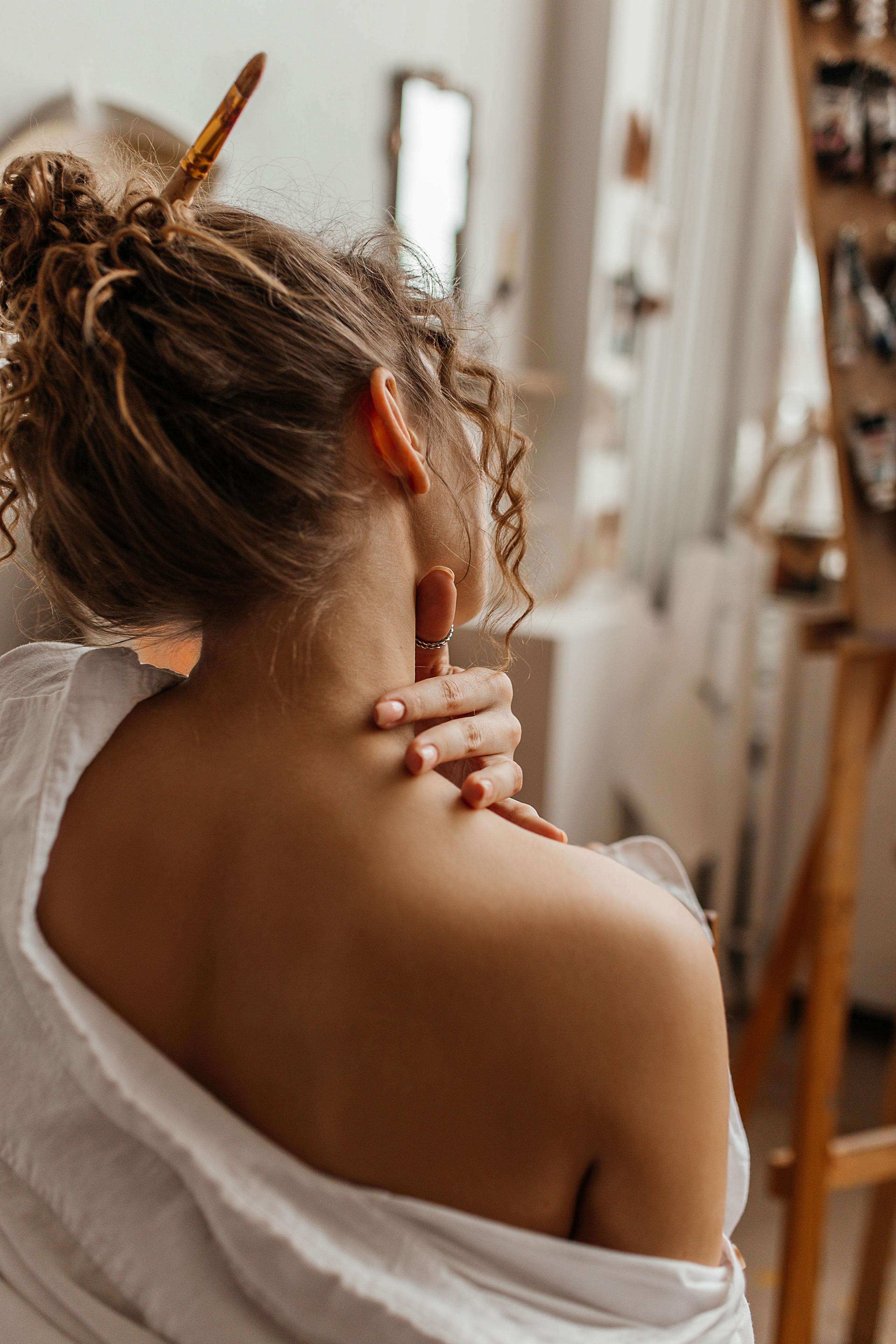 В мастерской художницы. Фотограф в Санкт-Петербурге Гранкина Мария