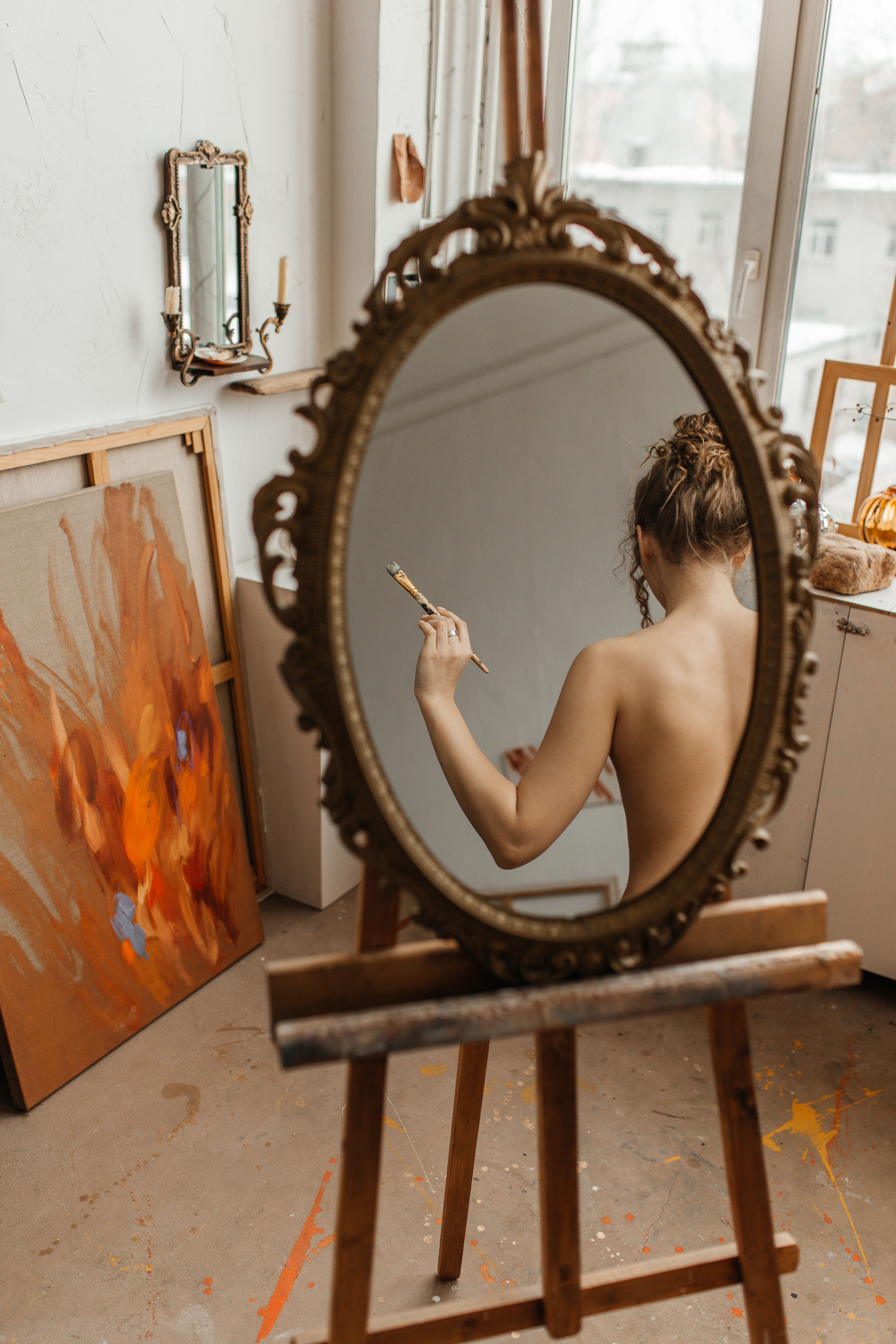 В мастерской художницы. Фотограф в Санкт-Петербурге Гранкина Мария